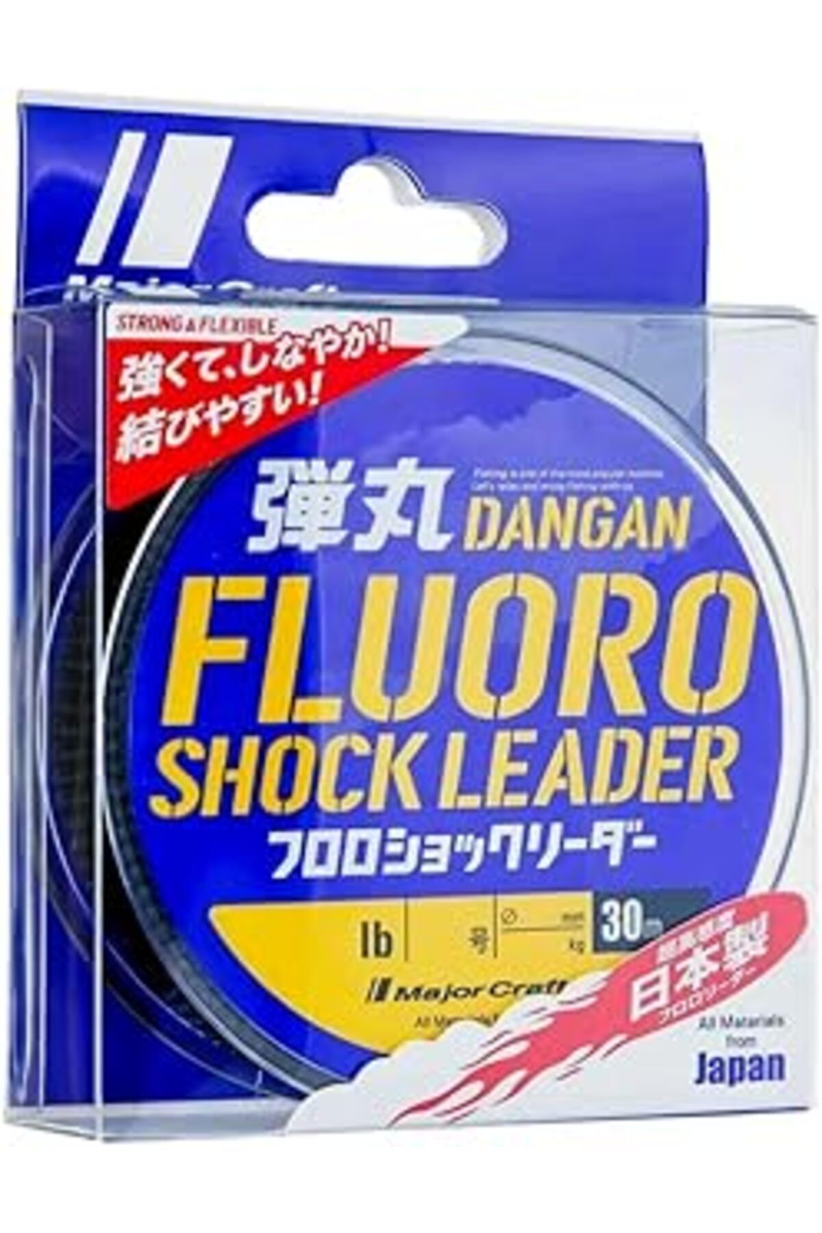 Pazarcan Major Craft Dangan Fluoro Shock Leader Dfl-8.0/0.47Mm./30Lb/16.9Kg./30Mt.