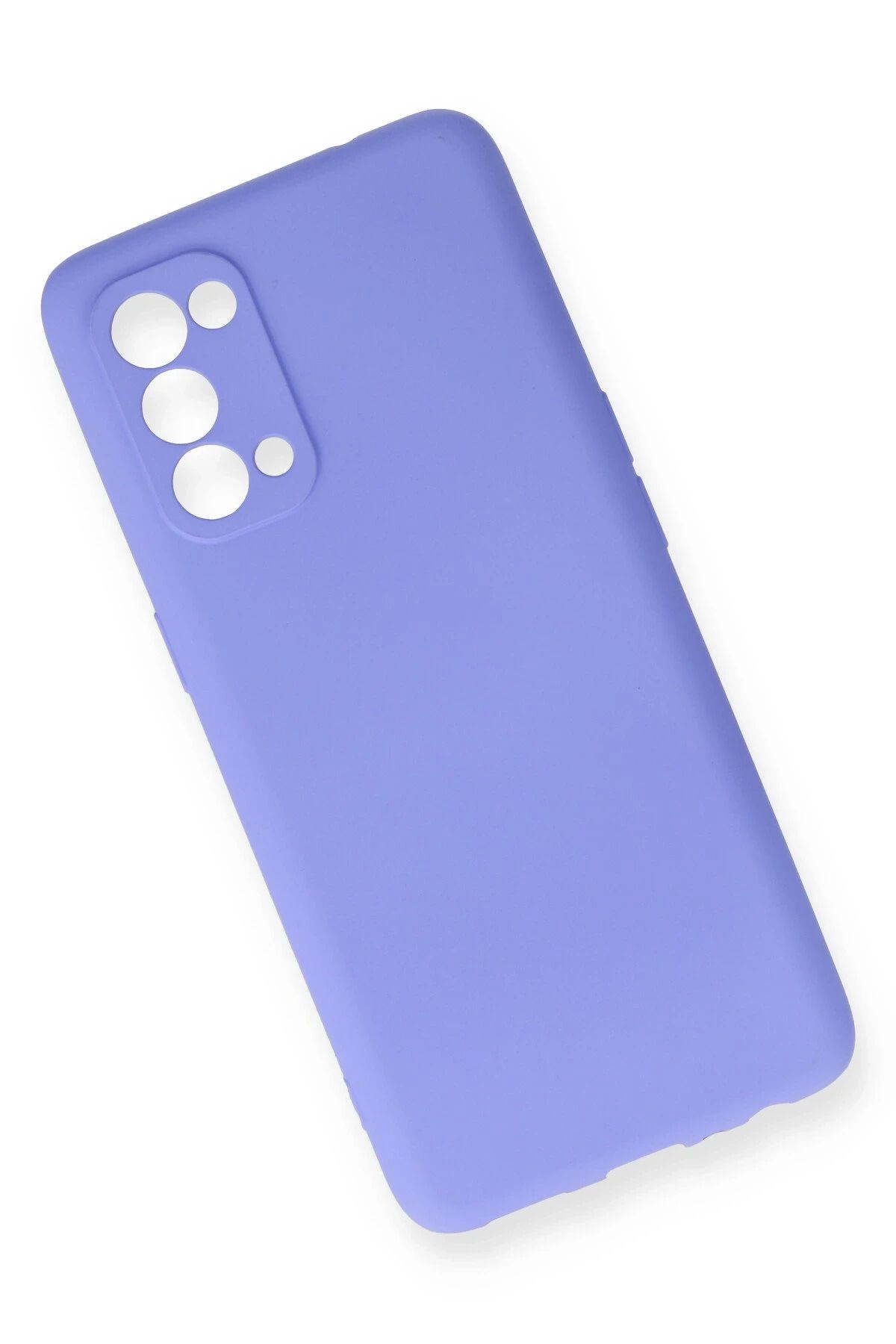 NewFace Reno 5 Pro Kılıf First Silikon - Lila SVLRS