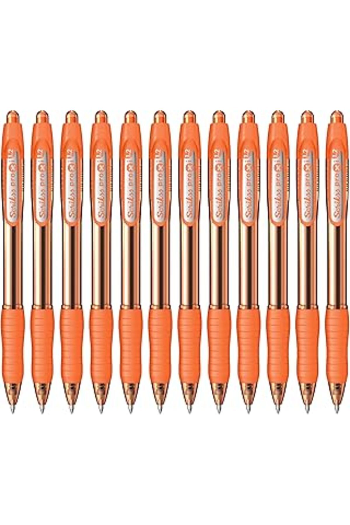 DENİZBİLİŞİM Scrikss Office Proxi Tükenmez Kalem 12'Li Ambalaj Turuncu