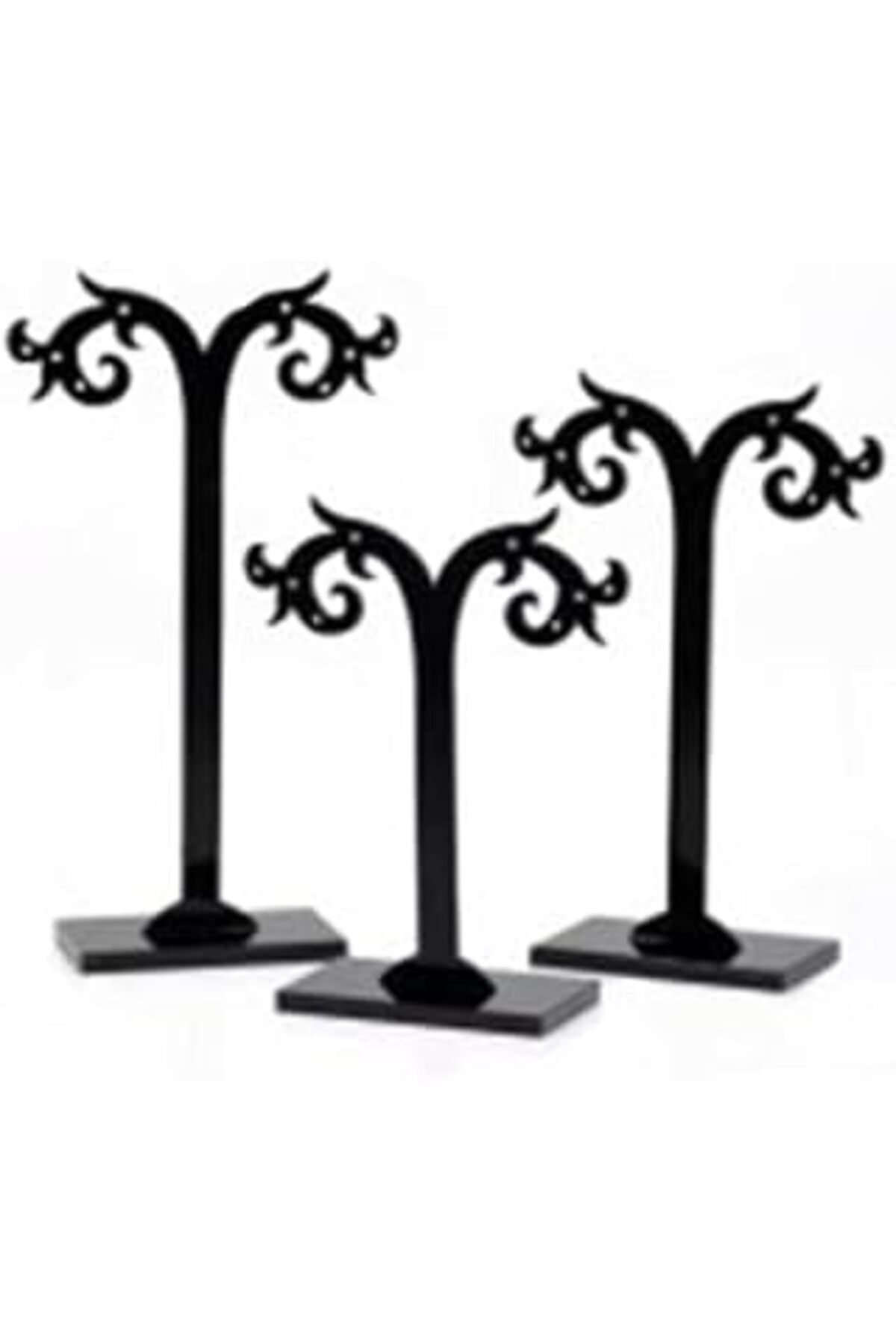 Mu Art Didideko Barok Pleksi Küpe Standı (3'Lü Set)