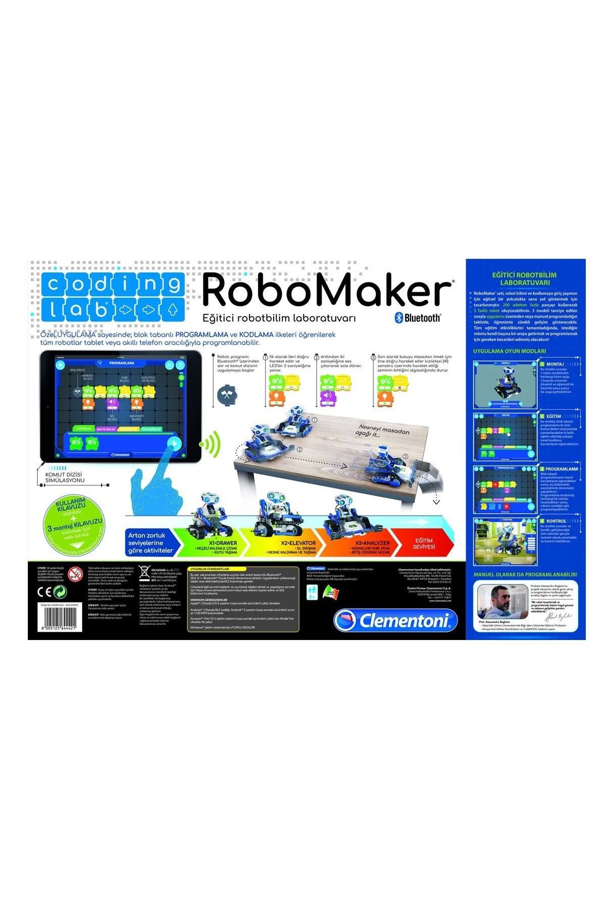 CLEMENTONI-64442 Robotics Laboratory - Robomaker Start Age 8 2