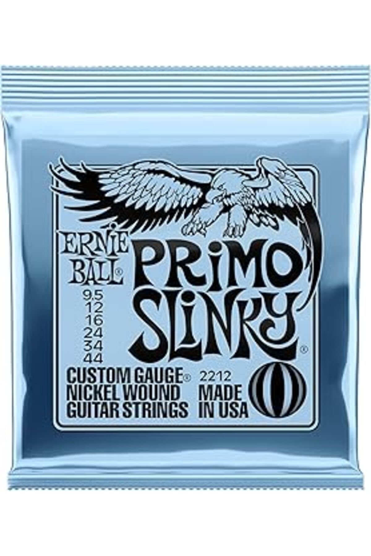 Pazarcan Ernie Ball Primo Slinky Nickel Wound Electric Guitar Strings - 9.5-44 Gauge