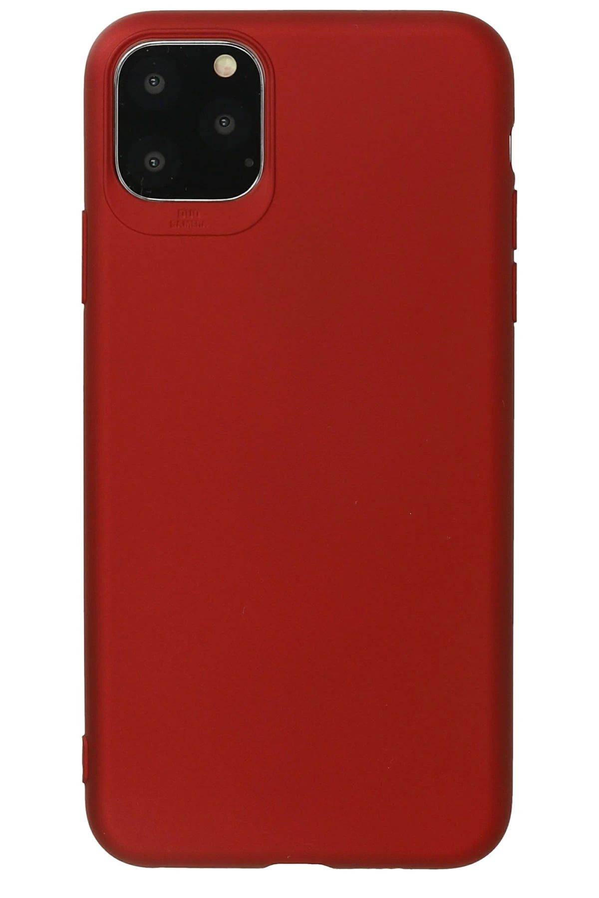 NewFace iPhone 11 Pro Kılıf First Silikon - Bordo SVLRS
