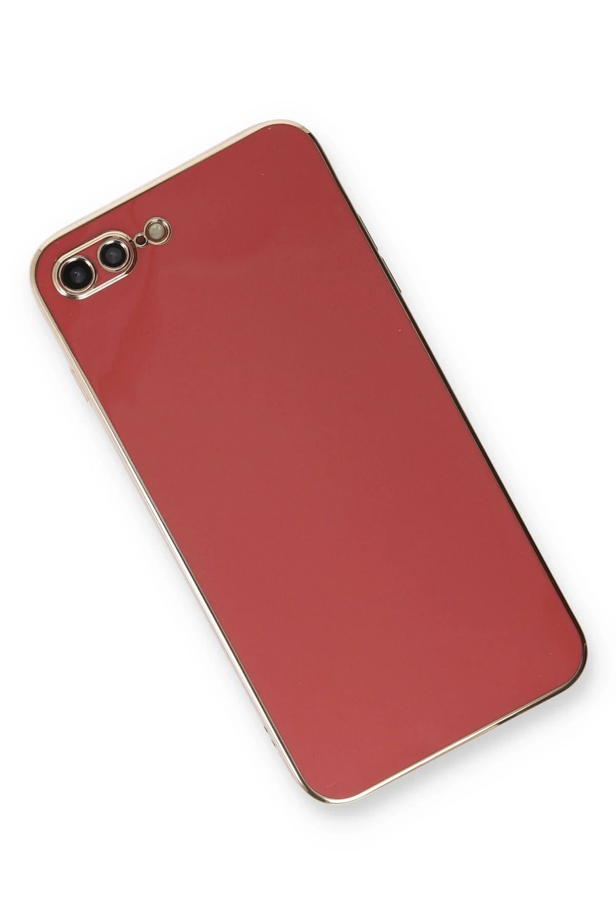 NewFace iPhone 7 Plus Kılıf Volet Silikon - Kırmızı SVLRS