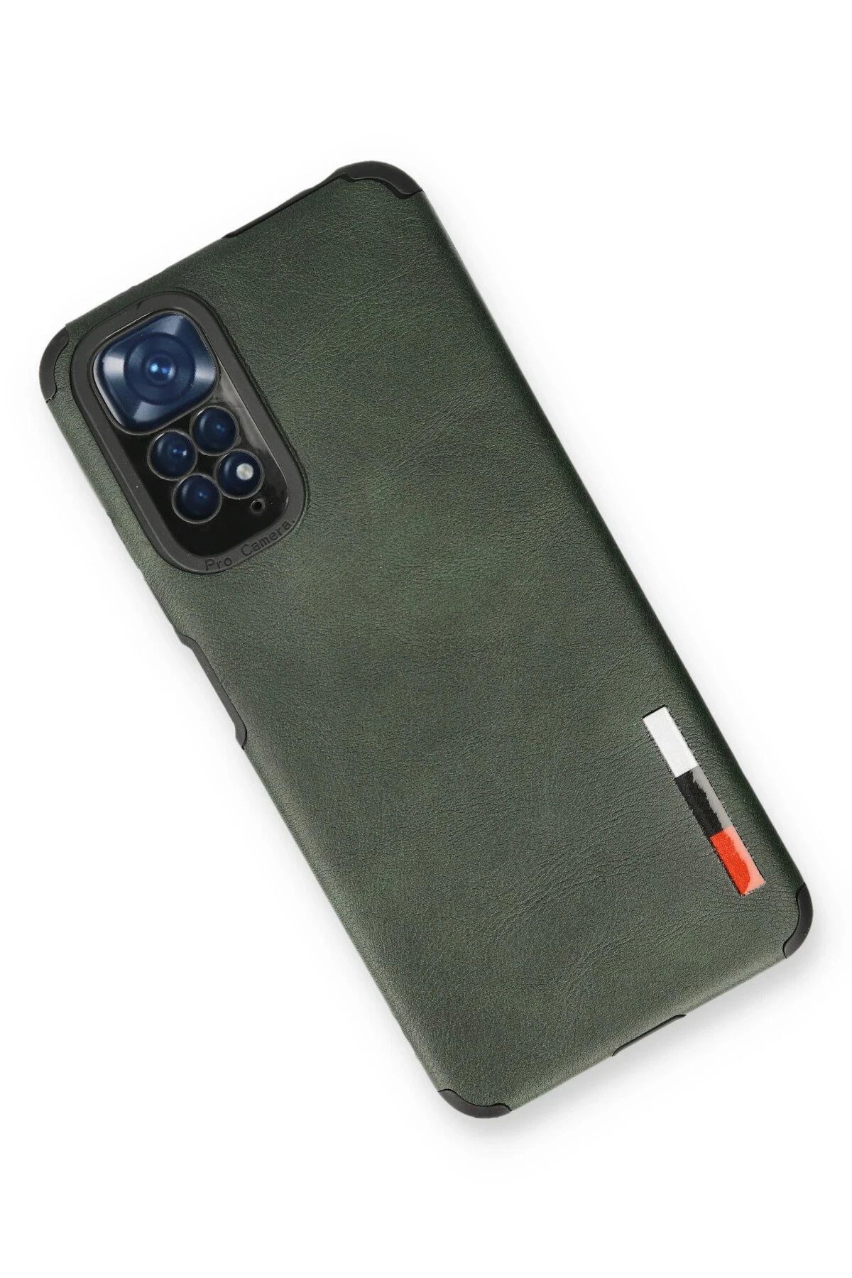 NewFace Xiaomi Redmi Note 11 Kılıf Loop Deri Silikon - Yeşil FLKRY