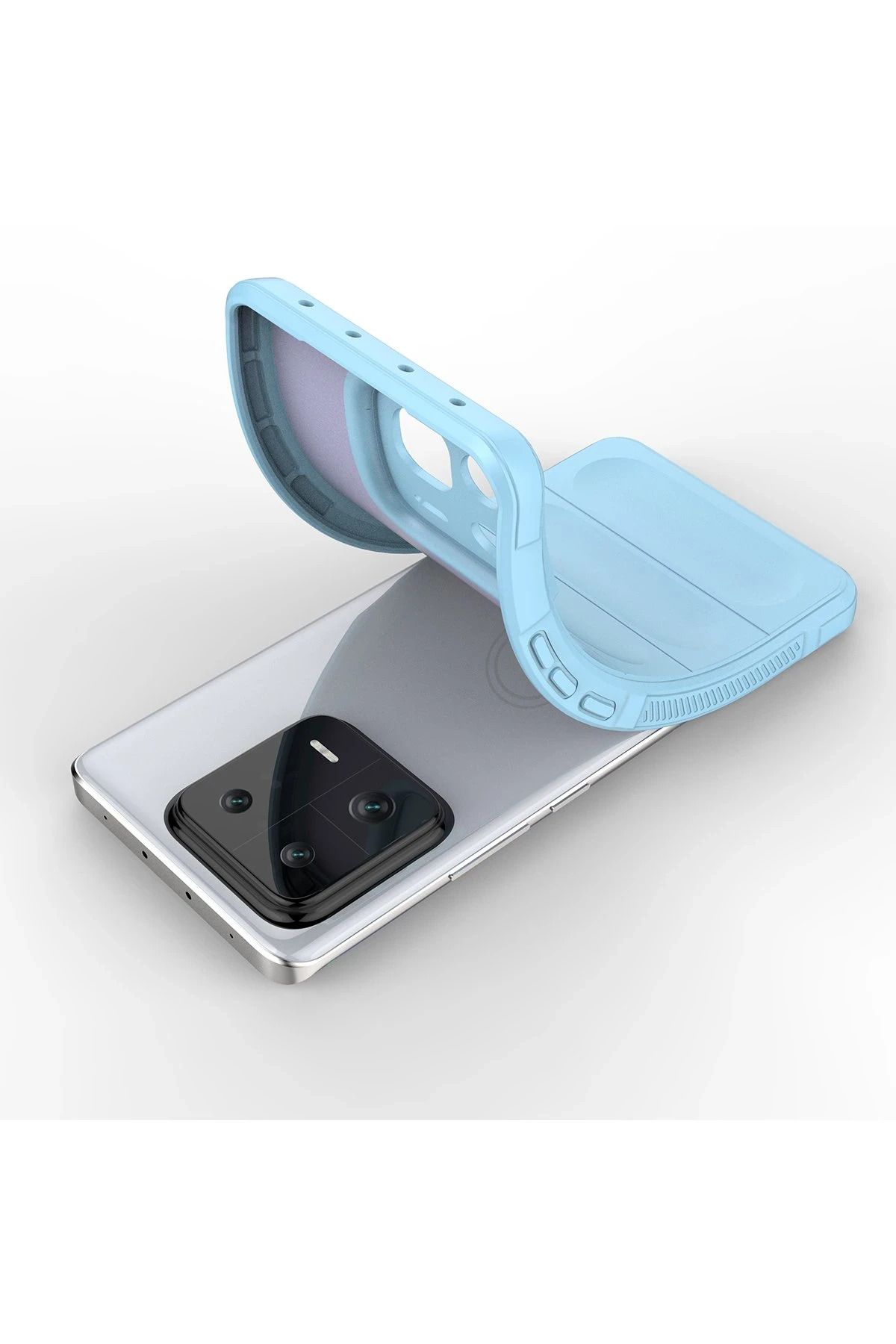 NewFace Xiaomi Mi 13 Pro Uyumlu Kılıf Optimum Silikon - Sky Blue SVLRS