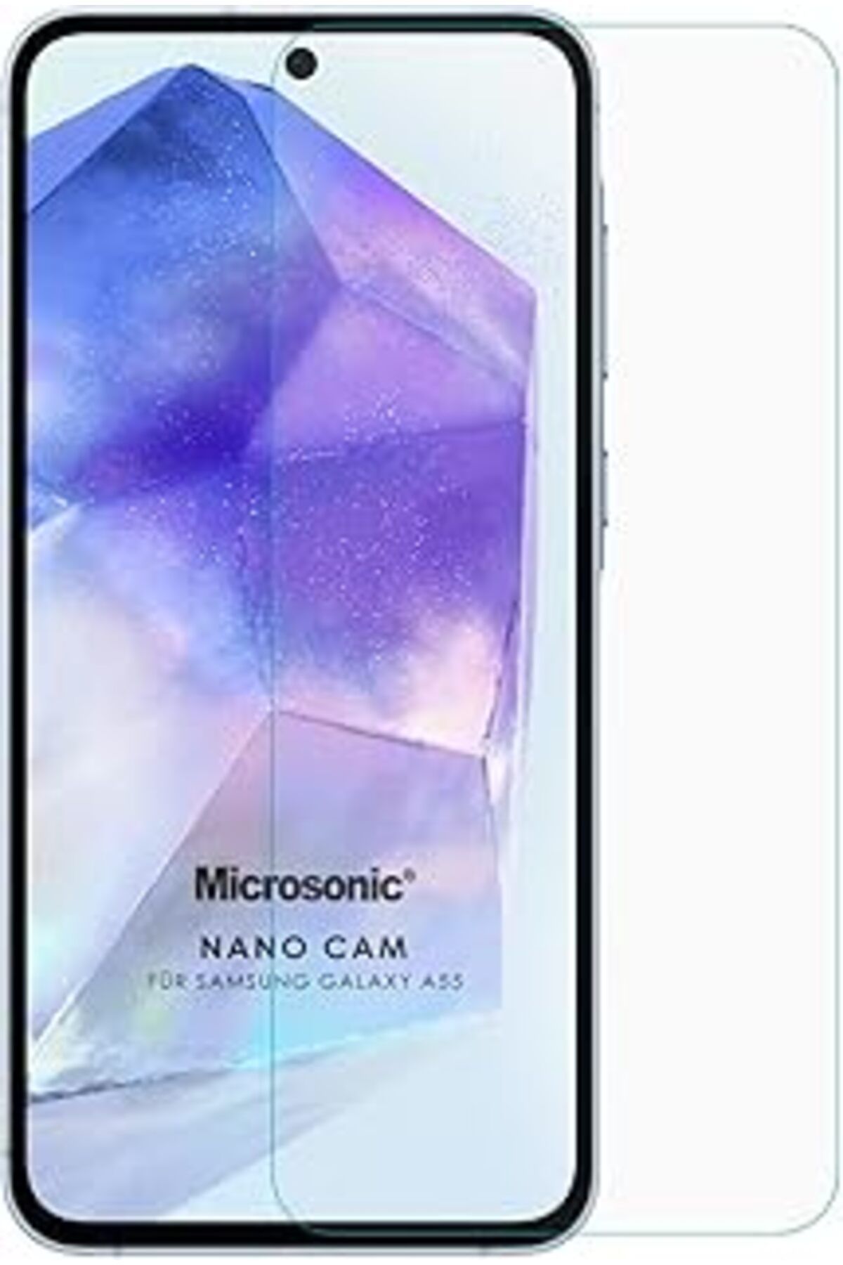 jupiter global bazaar Microsonic Samsung Galaxy A55 Nano Glass Cam Ekran Koruyucu [Galaxy A55 Ile Uyumlu Ekran Koruyucu -