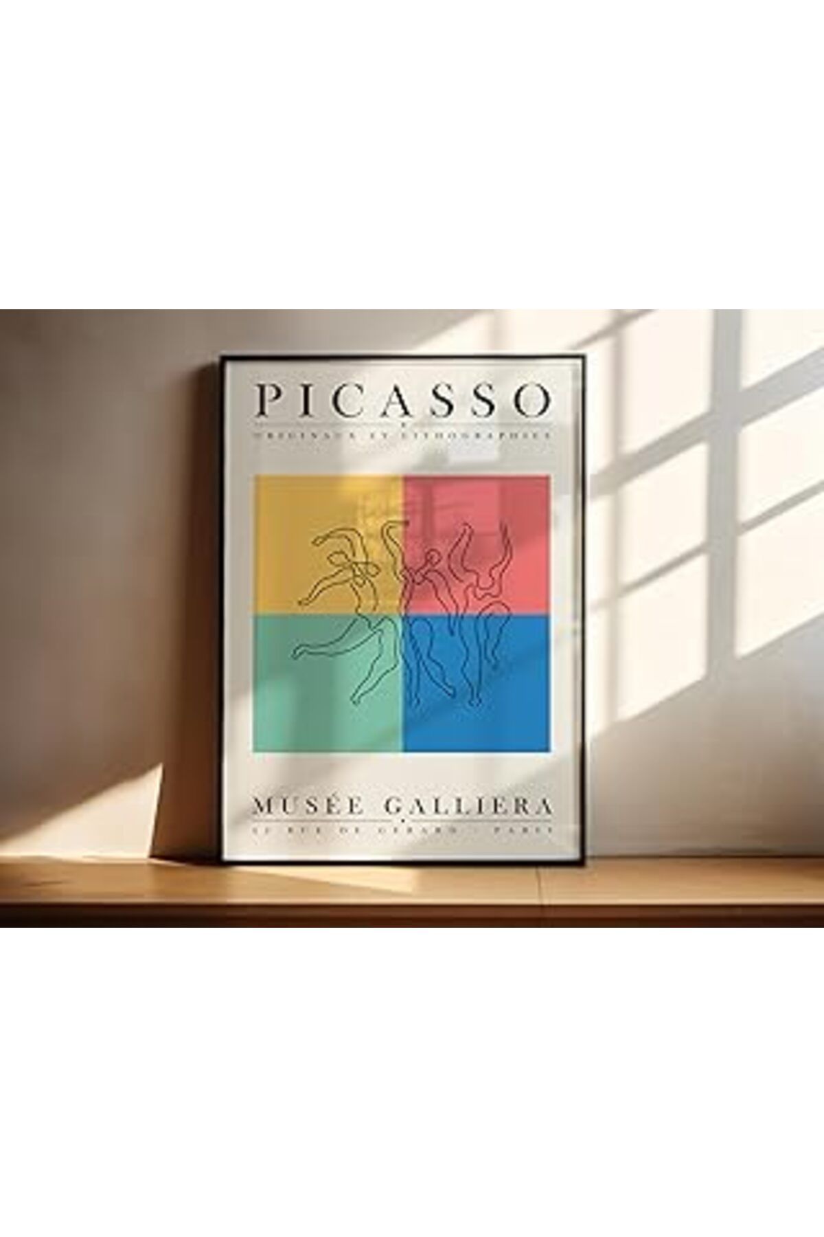 karadağsb Fark Tanıtım Picasso Siyah Çerçeveli Tablo, Poster 1 (Picasso 1)