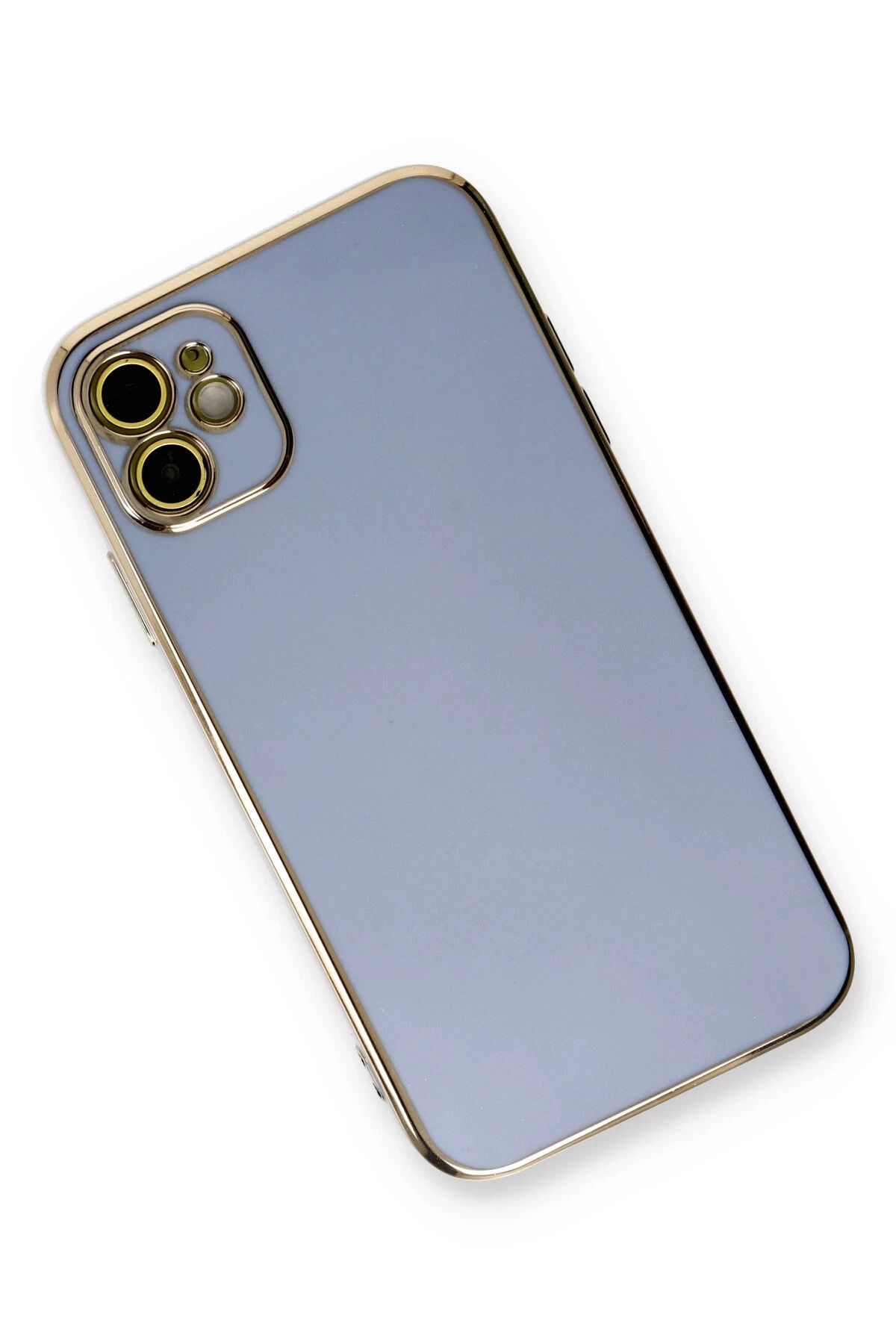 NewFace iPhone 11 Kılıf Volet Silikon - Mavi FERRG