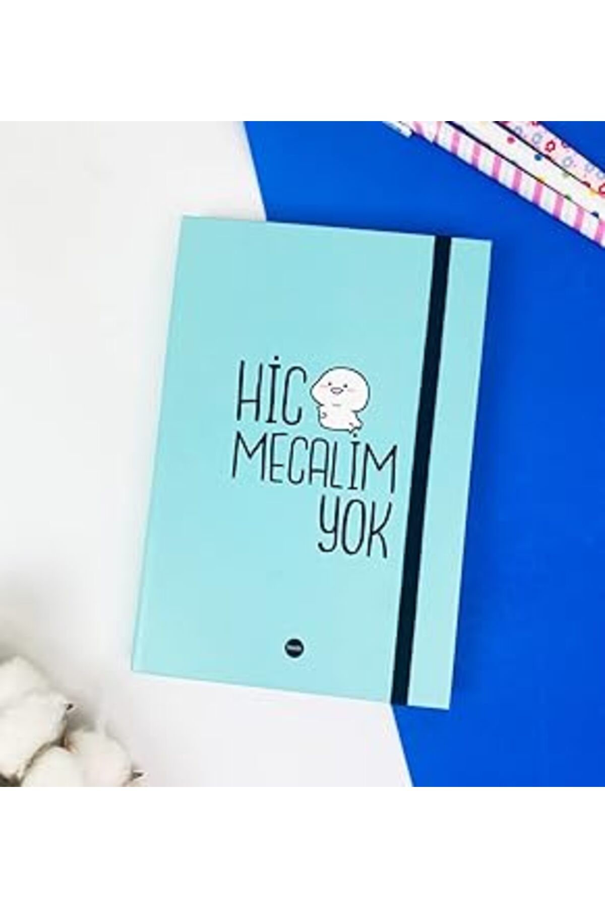 Mu Art Hiç Mecalim Yok Tasarımlı Lastikli Defter