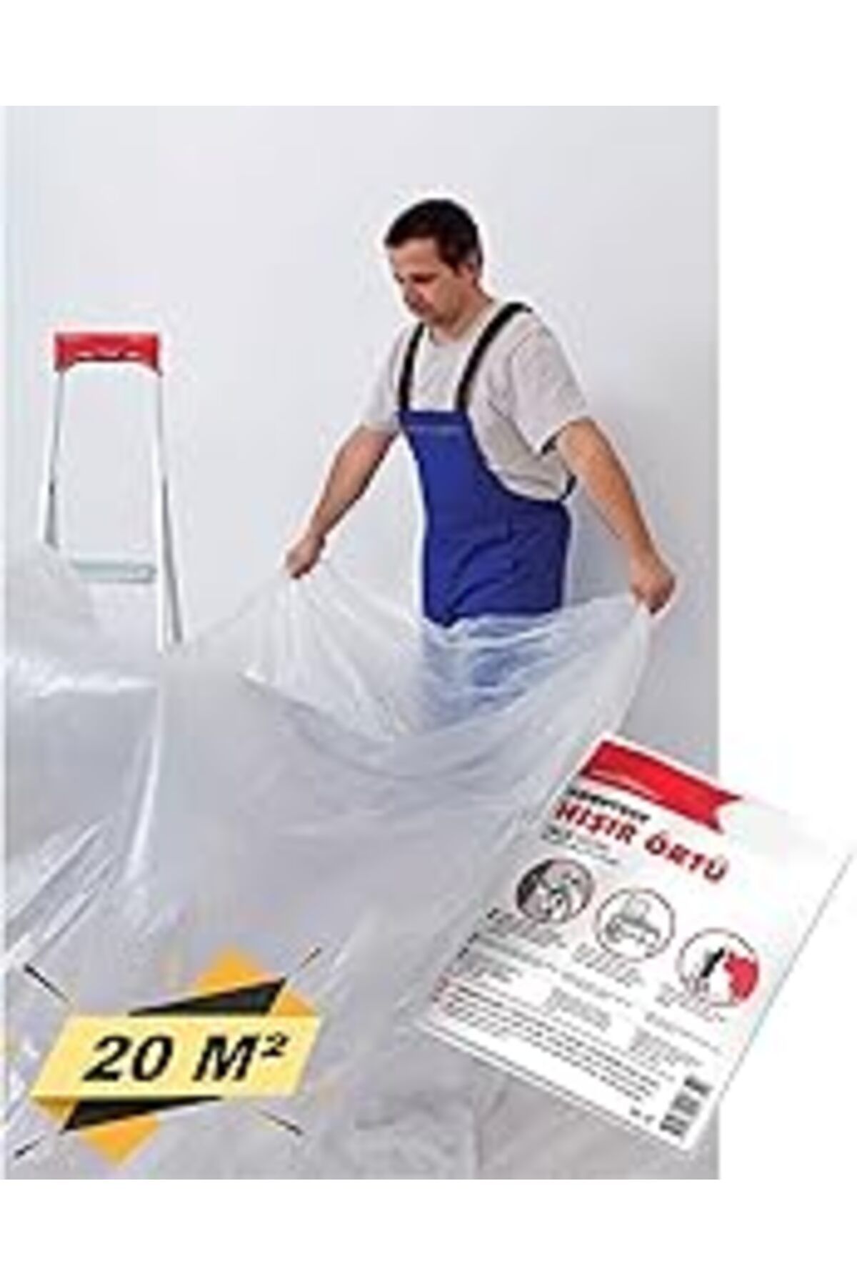robotrend Badem10 Hışır Örtü Boyacı Naylonu Eşya Zemin Koruma 20 M² (4X5 METRE)