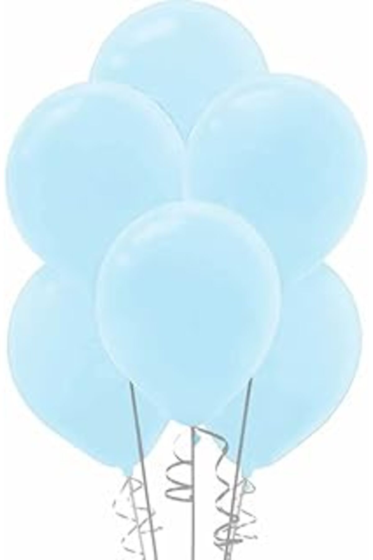 Pazarcan Benim Marifetlerim - Metalik Açık Mavi Balon 12 İnch 10 Adet