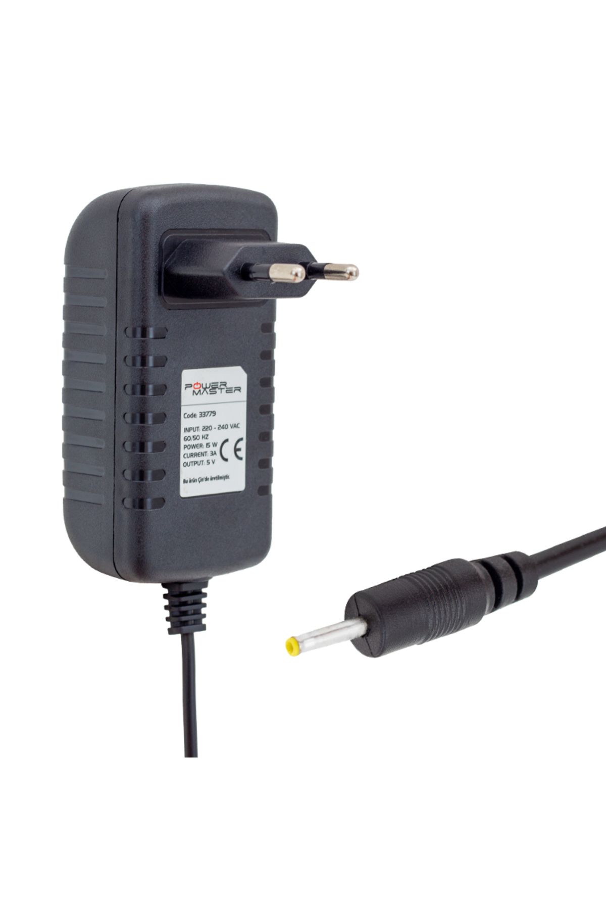 robotrend Pm-33779 5 Volt - 3 Amper 2.5*0.7 Mm Uçlu Plastik Kasa Priz Tipi Adaptör