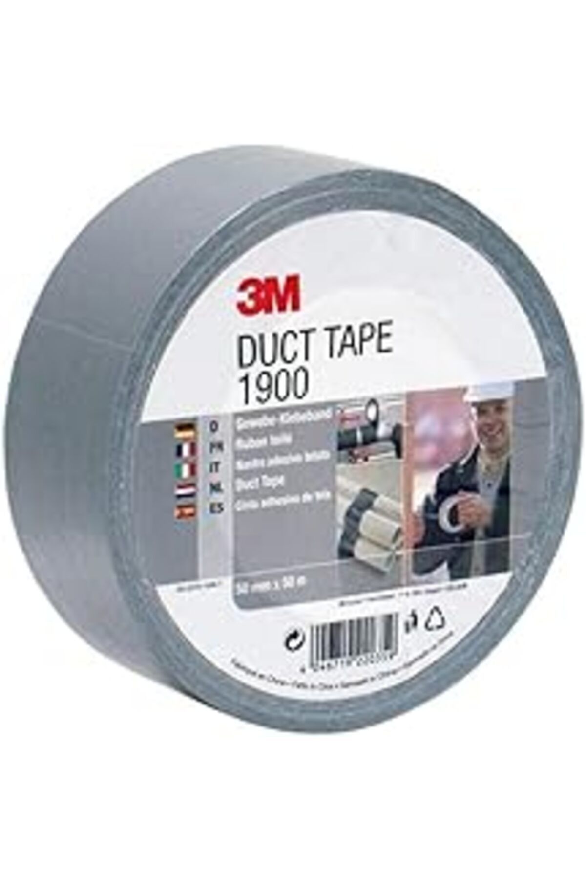 Pazarcan 3M 1900 Tamir Bandı Duct Tape, 50 M, Gri