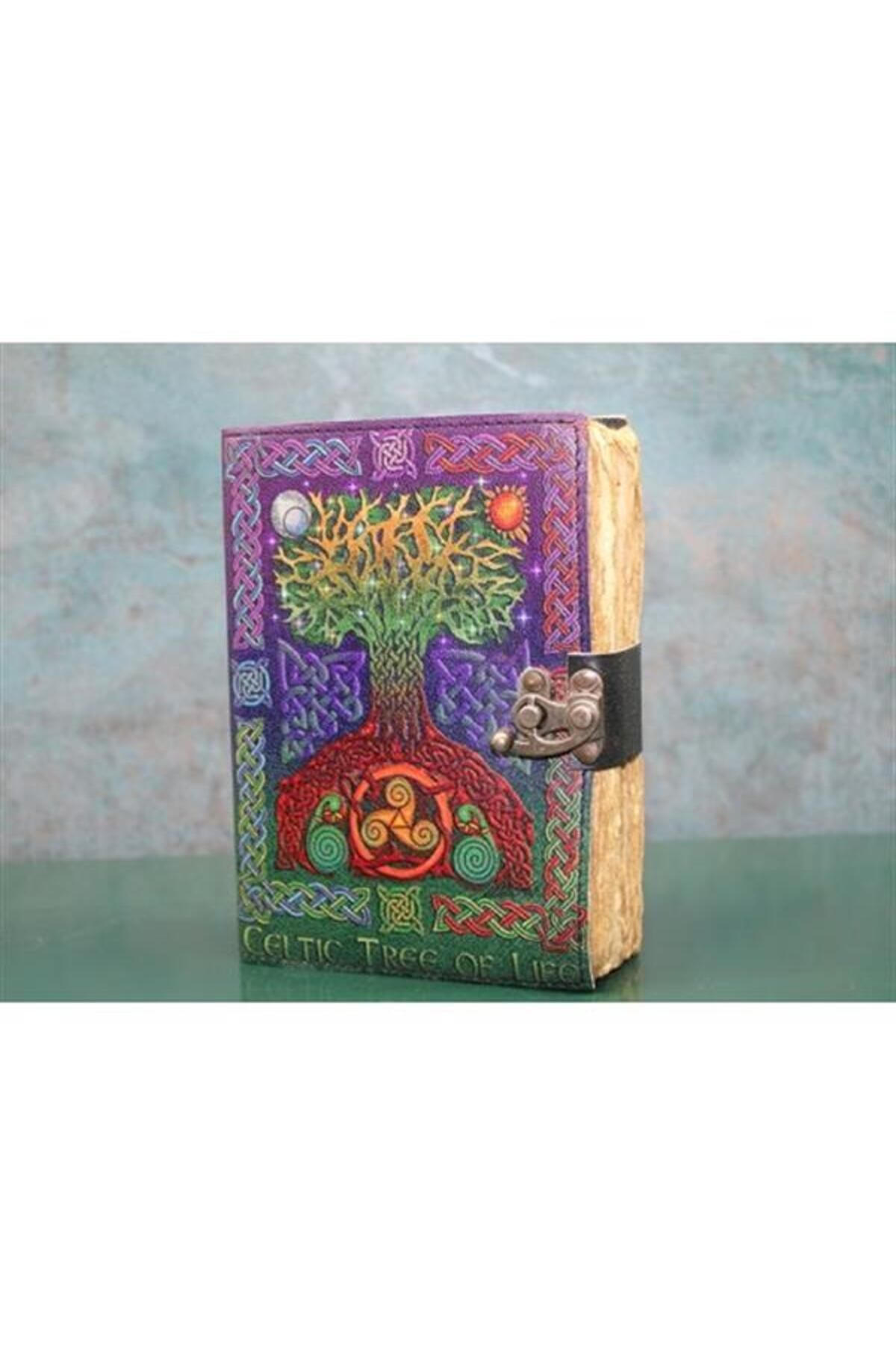 Mu Art Ahşap Hayat Ağacı Deri Defter Model 1