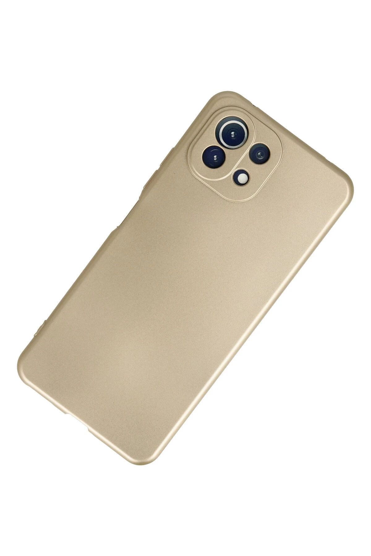 NewFace Xiaomi Mİ 11 Lite Kılıf First Silikon - Gold SVLRS