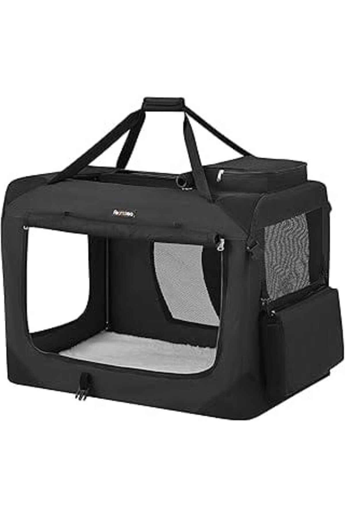 robotrend Feandrea Köpek Kutusu, Köpek Çantası, Katlanabilir, 81 X 58 X 58 Cm, Siyah