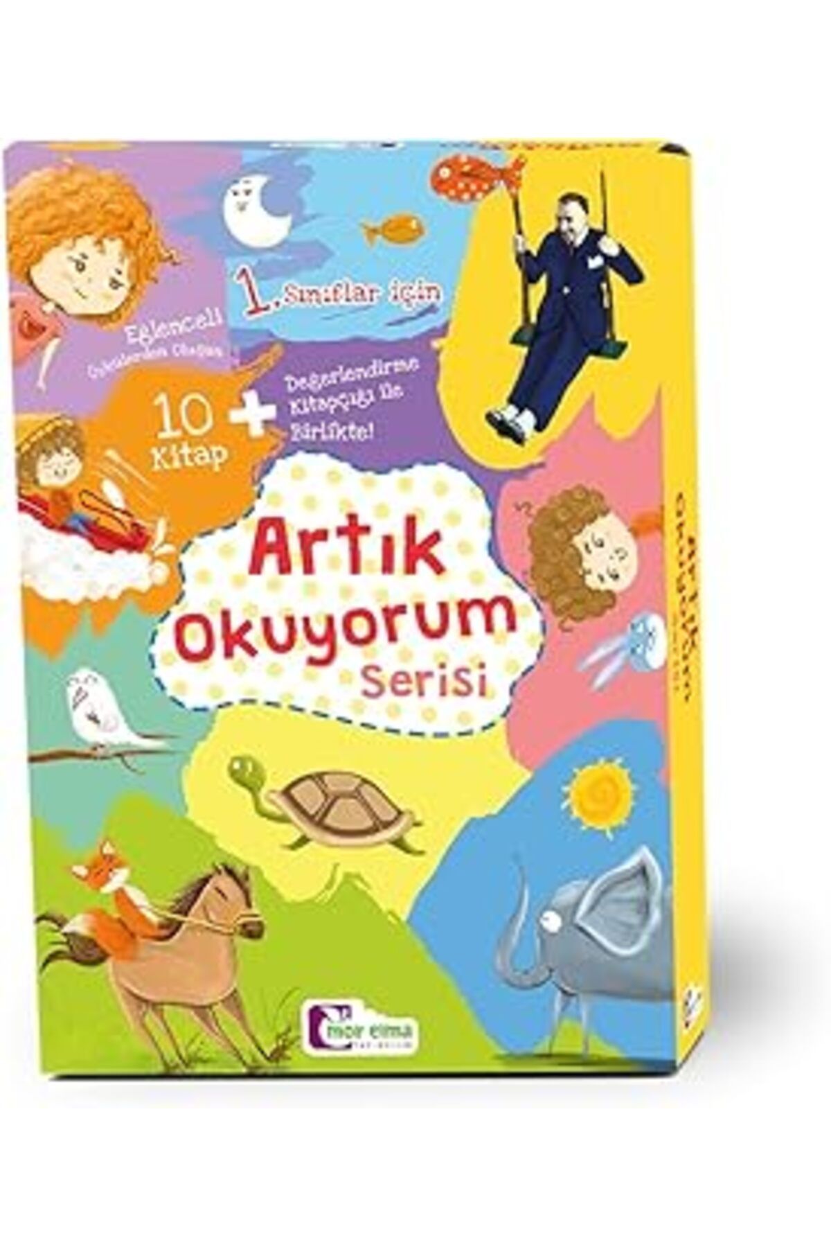 NZM TİCARET Mor Elma Artık Okuyorum Serisi 1. Sınıflar İçin 10 Kitap