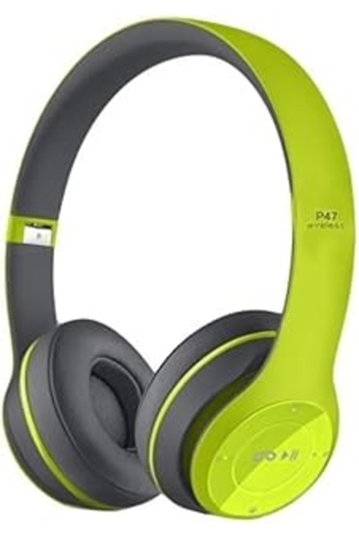 Mu Art Ahşap Heartz Kablosuz Katlanabilir Kulak Üstü Fistik Yeşil Solo Kulaklik Wireless
