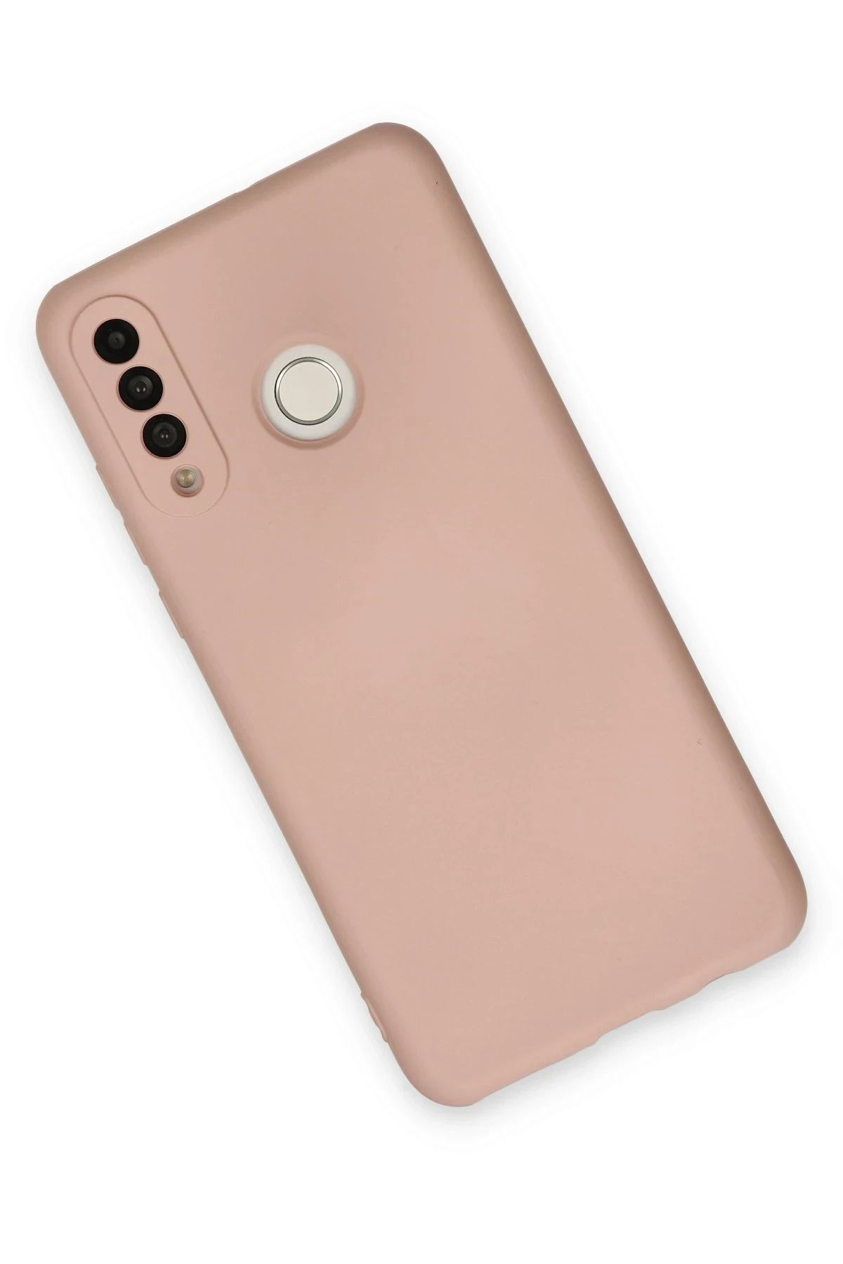 NewFace Huawei P30 Lite uyumlu Kılıf Nano içi Kadife Silikon - Pudra SVLRS