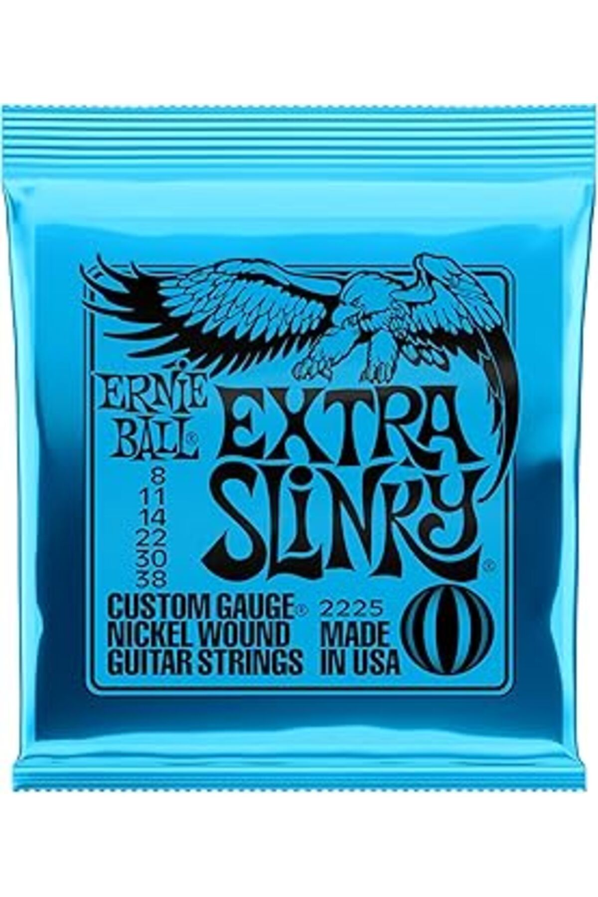 DENİZBİLİŞİM Ernie Ball Extra Slinky Nickel Wound Electric Guitar Strings - 8-38 Gauge