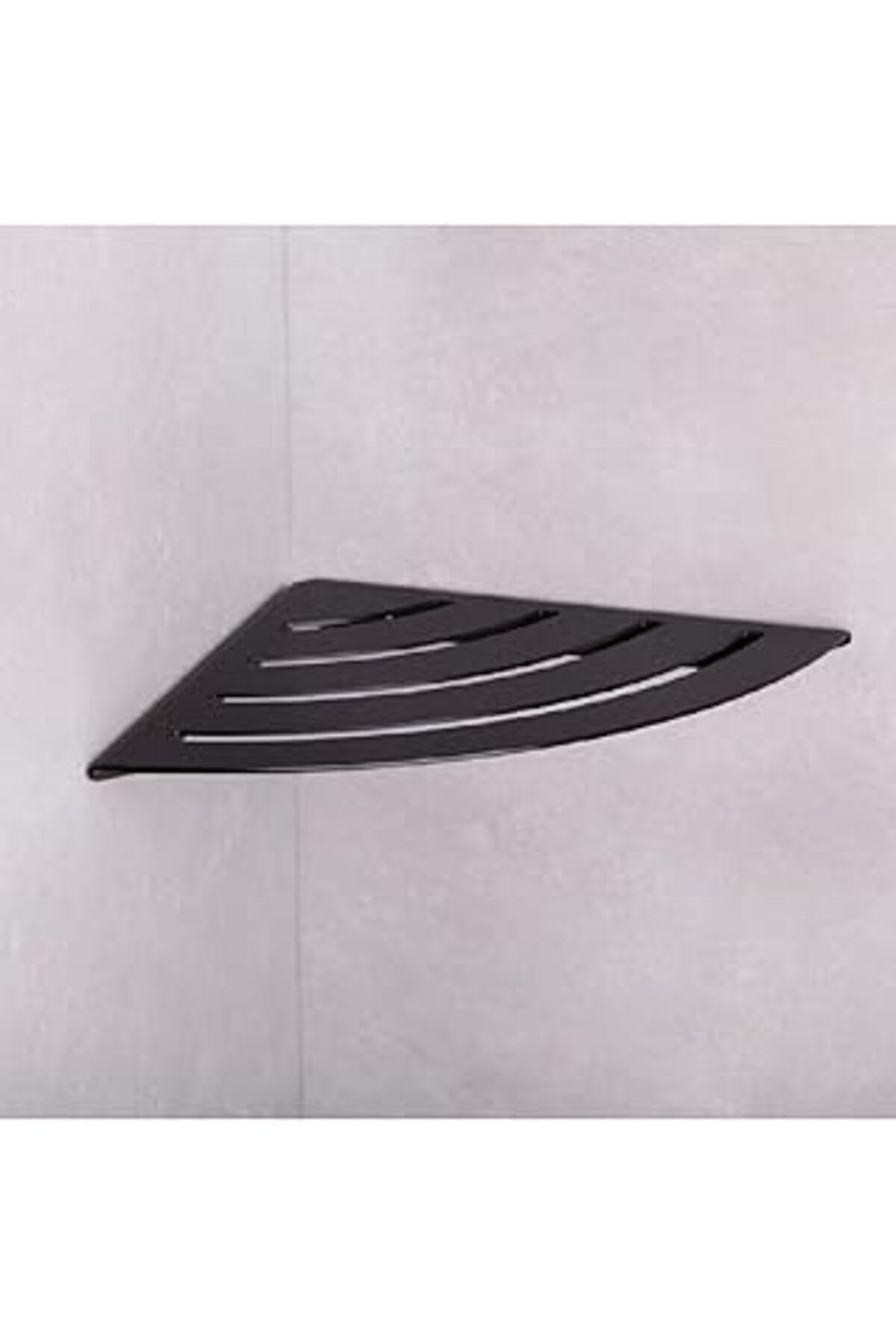 Mu Art System Duş Raf Sistemi Siyah Renk 30X210X210 Mm