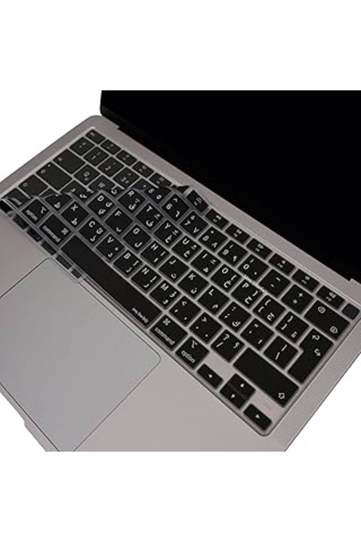 Mu Art Ahşap Mcstorey Arapça Klavye Koruyucu Macbook Air M1 13Inç (Touchid'Li Air) A2337 A2179 Uk Enter Ile Uyum
