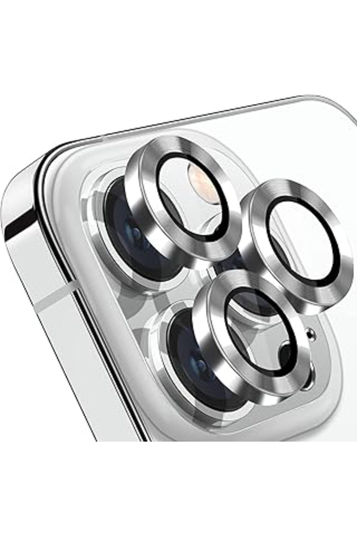 Pazarcan Teknosepetim Iphone 15 Pro 6.1 Inc 15 Pro Max 6.7 Kamera Koruma Lensi Alüminyum Çerçeveli Safir 9H