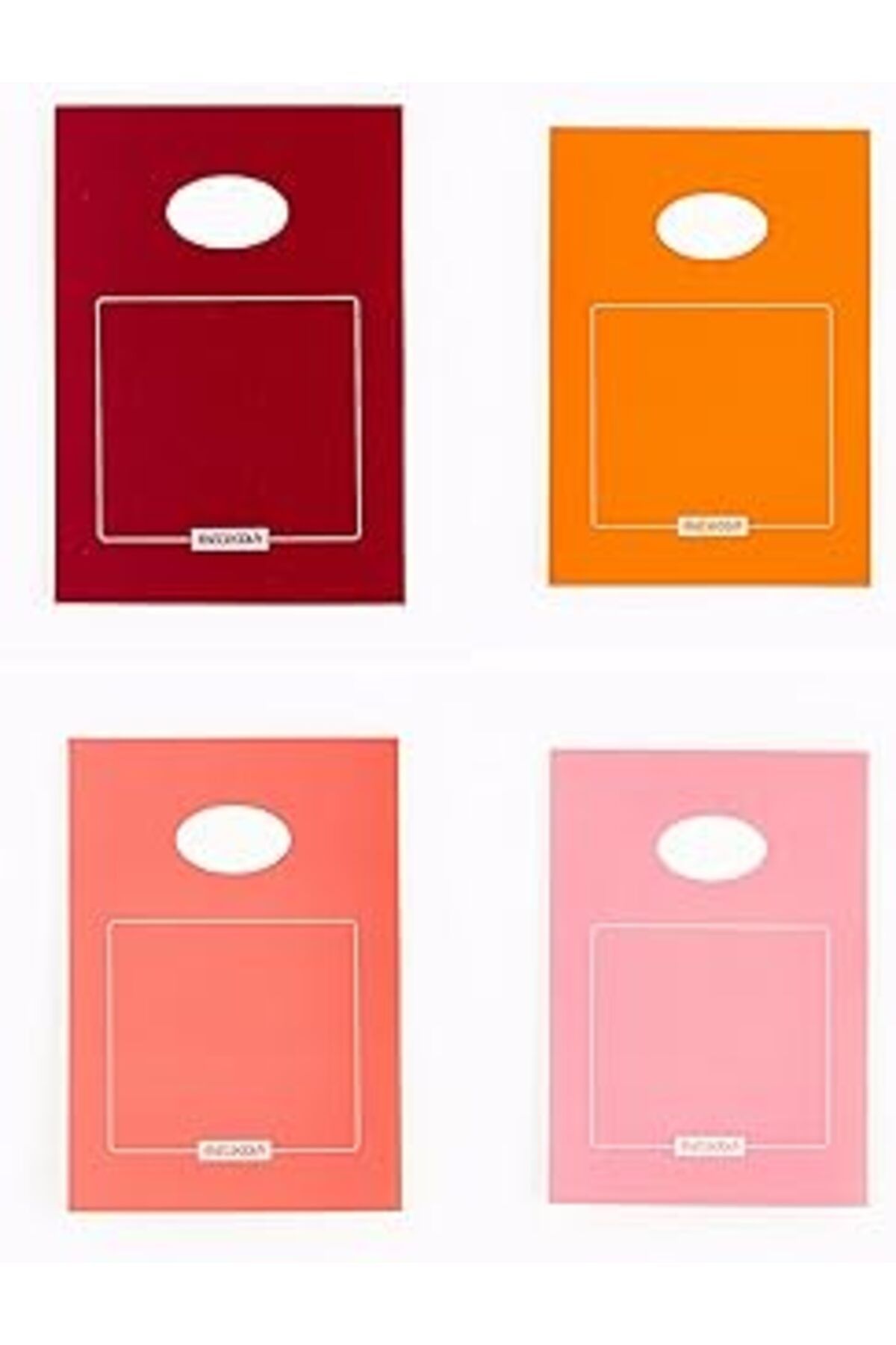 Mu Art Meteksan A5 Renkli Bloknot 50 Yaprak, Noktalı 4'Lü Paket, Bordo, Turuncu, Mercan, Pembe