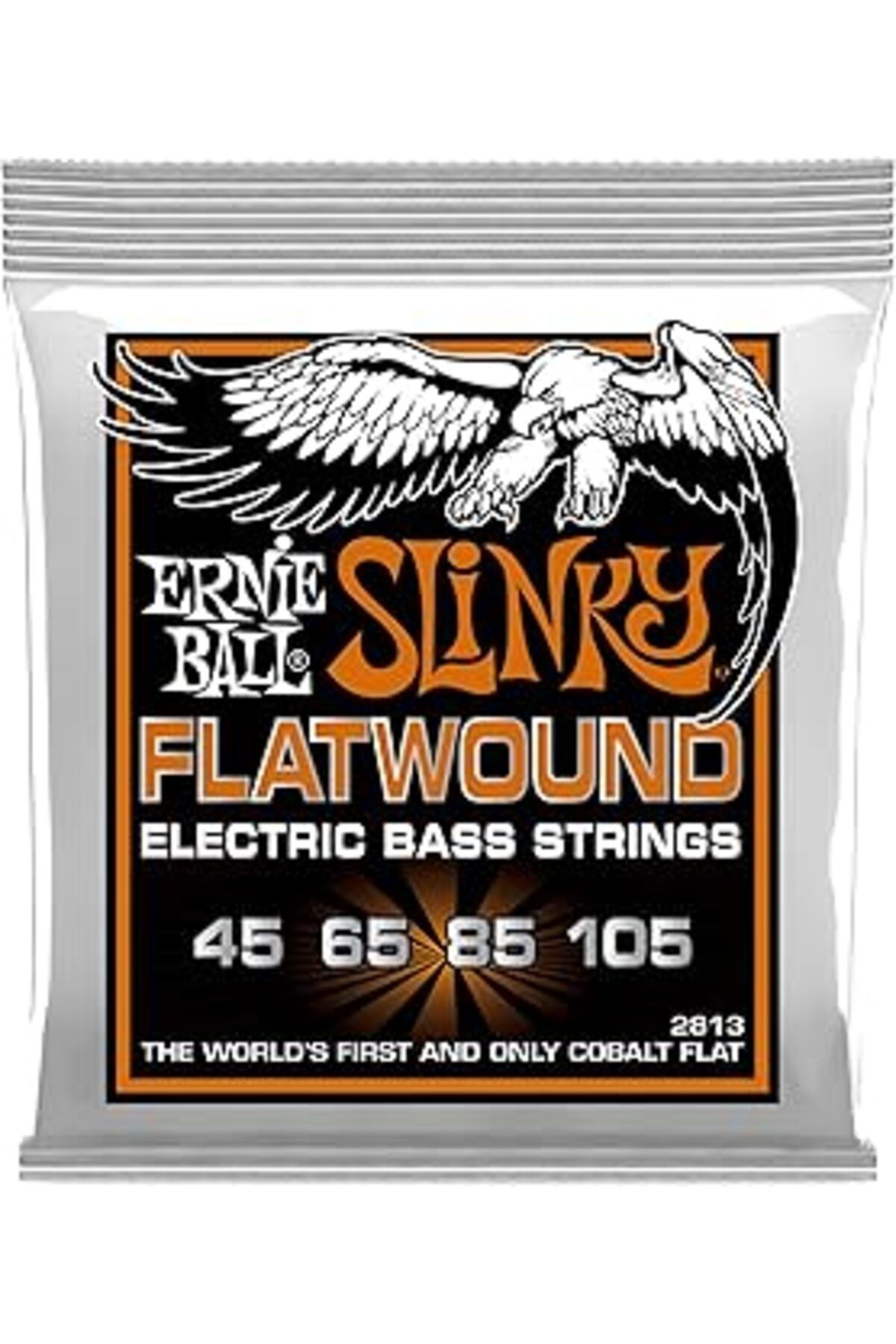 Mu Art Ernie Ball Hybrid Slinky Flatwound Elektrik Bas Enstrüman Telleri, Ölçü 45-105