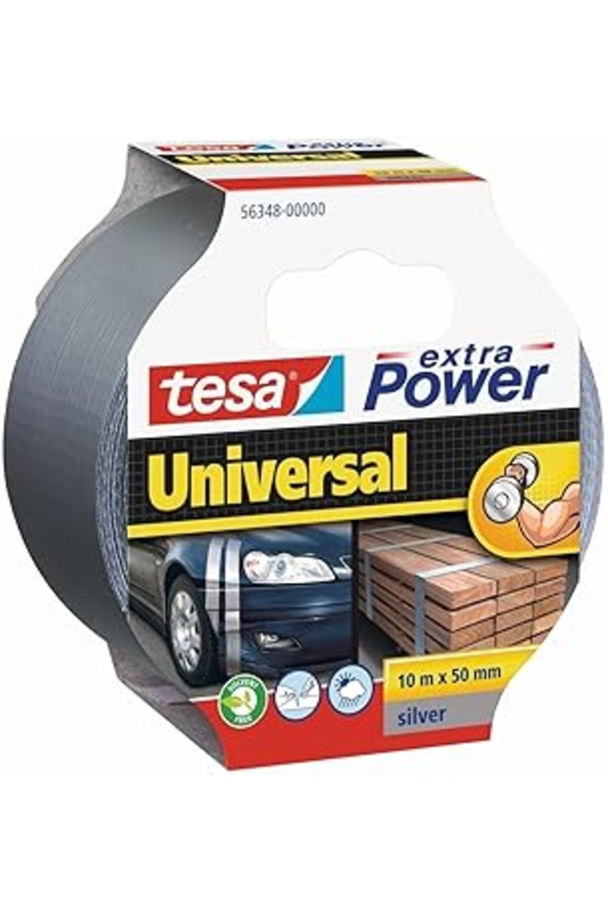 NETWORK ART Tesa Duct Tamir Bandı, Extra Power Universal, Gri, 10M X 50Mm