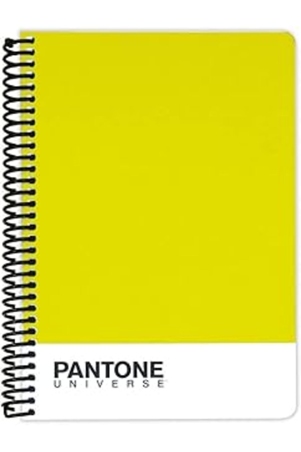 robotrend Pantone Universe A5 Boy Çizgili Spiralli Defter Limon Sarı