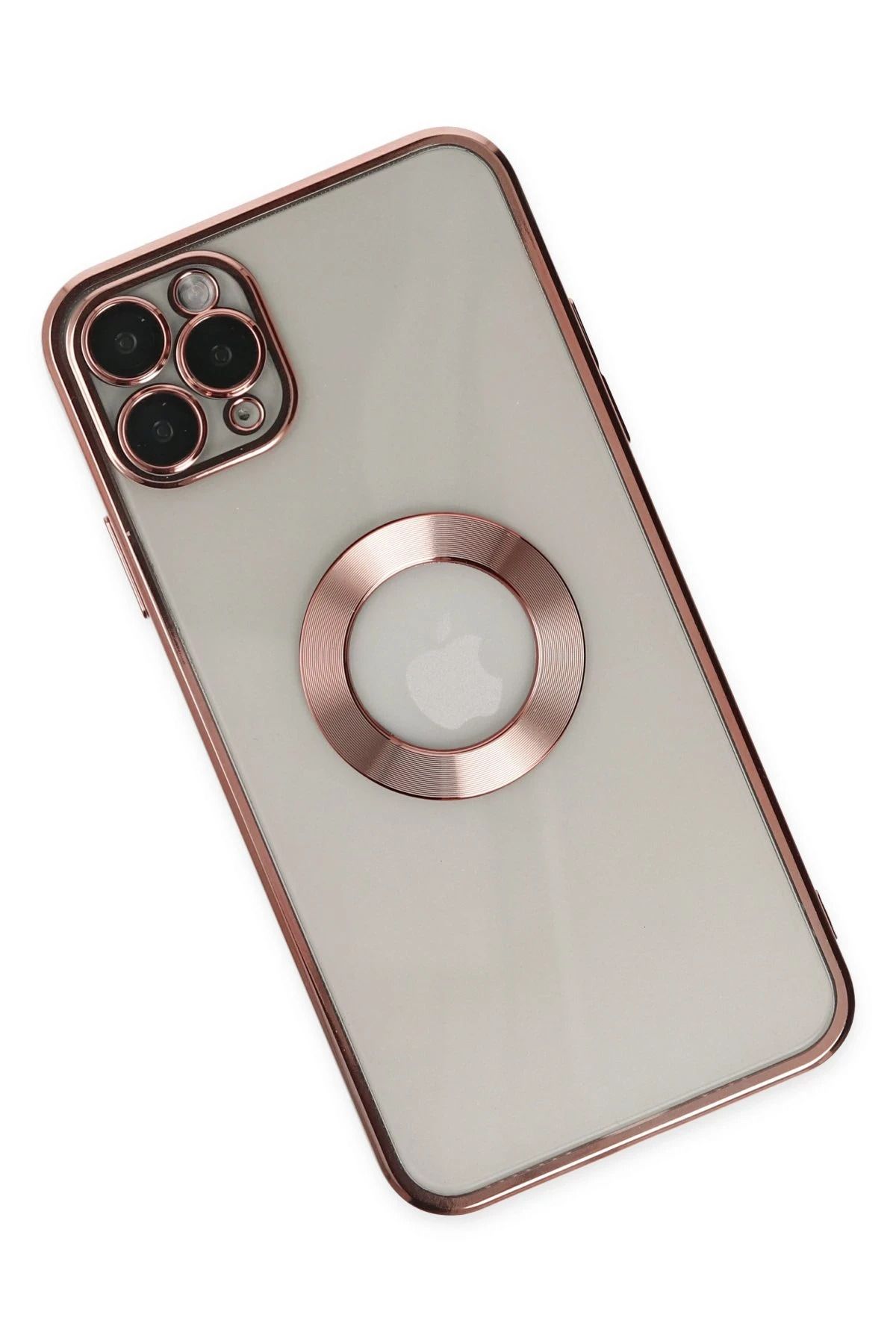 NewFace iPhone 11 Pro Kılıf Slot Silikon - Rose Gold SVLRS