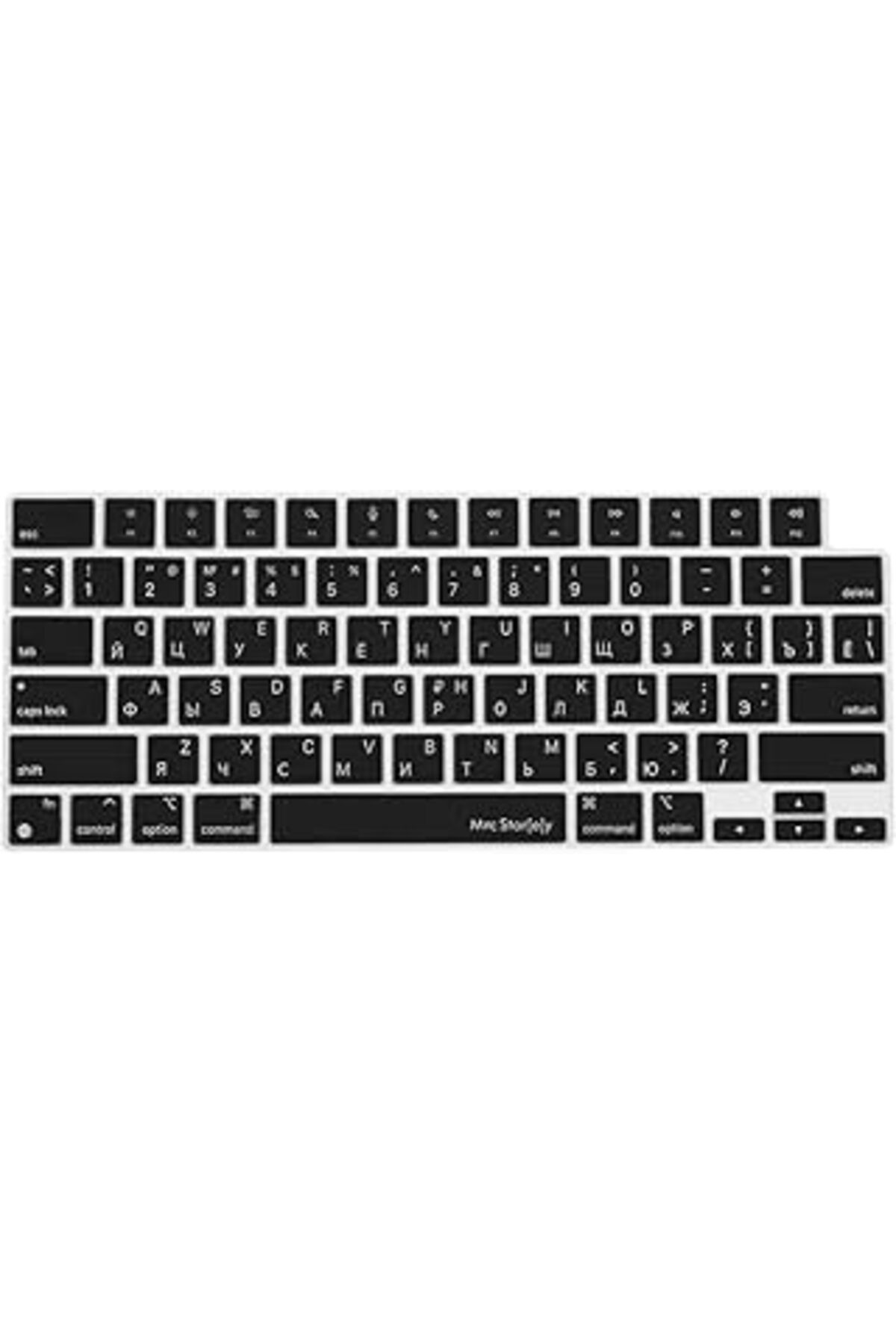 Pazarcan Mcstorey Rusça Klavye Koruyucu Macbook Air-Pro M1-M2-M3 (Touchid'Li) A2681 A3113 A2941 A3114 A2442