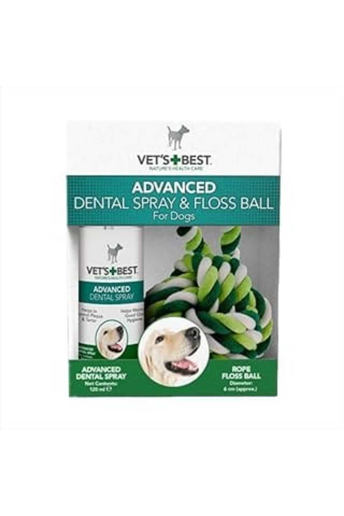 NZM TİCARET Vet'S Best Advanced Dental Spray & Floss Ball Köpekler Için
