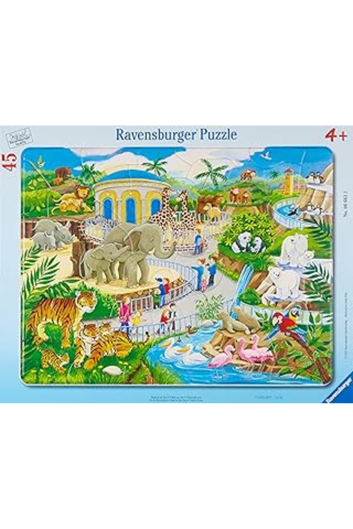 Mu Art Ravensburger Rpc066612 Bçer Puz Hayvanat Bahçesi Yapboz, 45 Parça