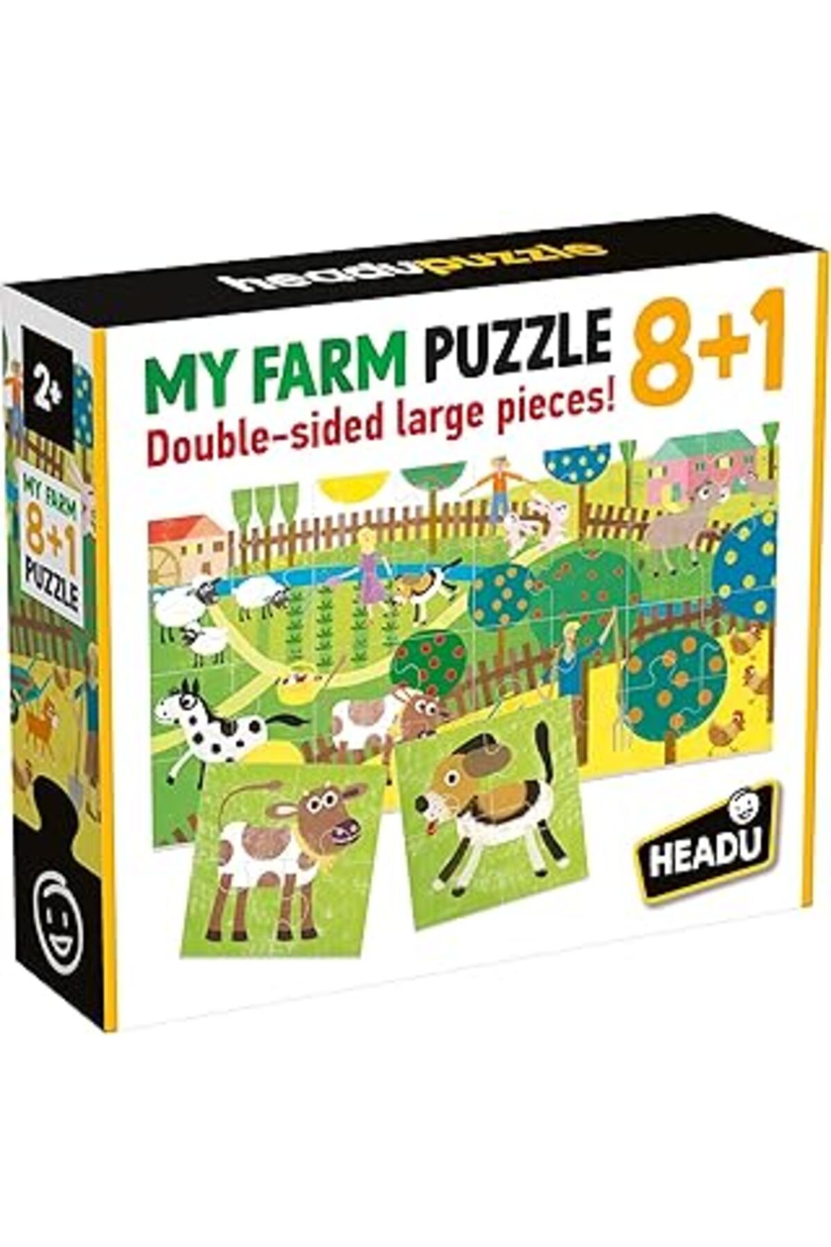 robotrend Headu Puzzle 8+1 Farm (2-5 Yaş) It20867