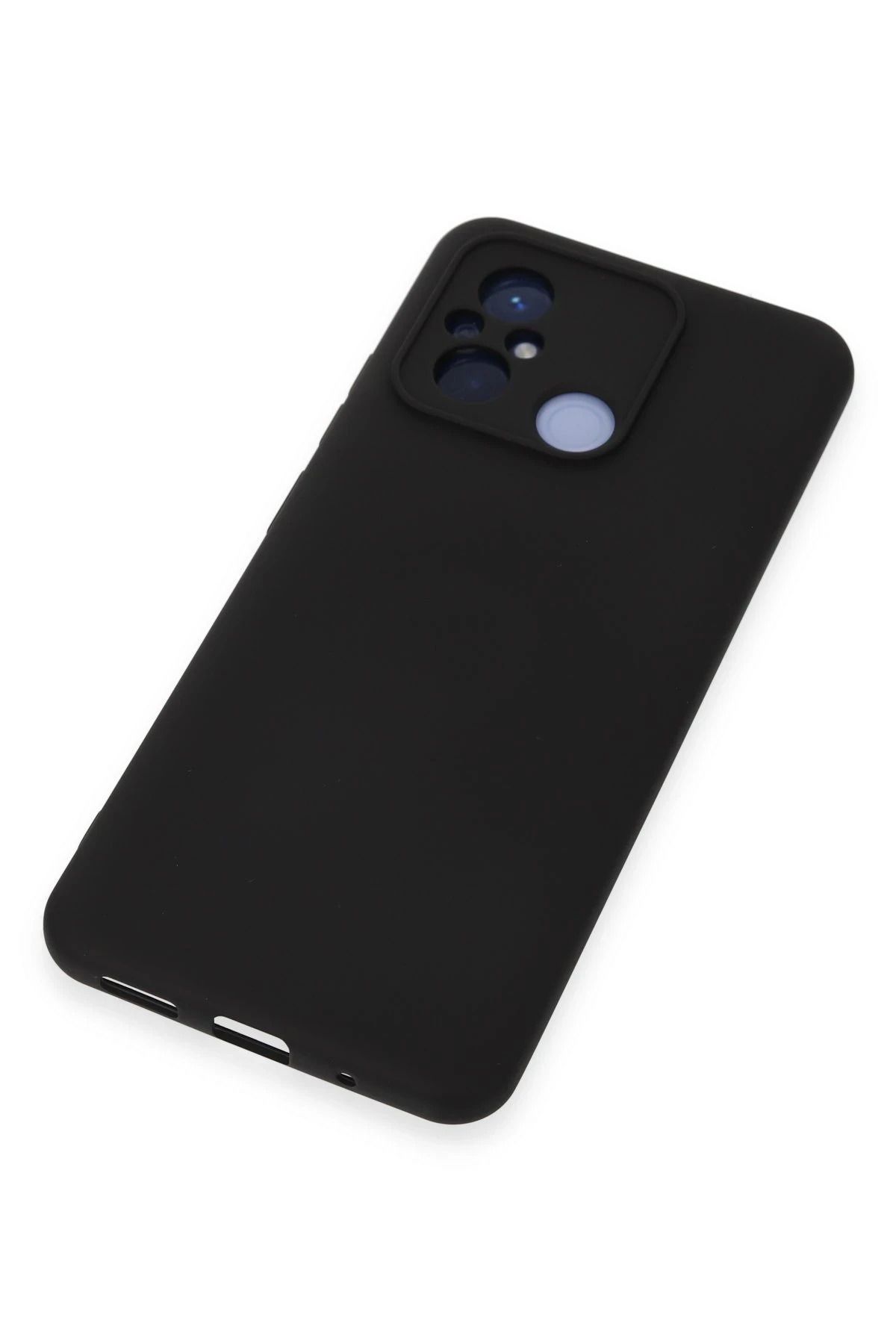 NewFace Xiaomi Redmi 12C Uyumlu Kılıf Nano içi Kadife Silikon - Siyah SVLRS