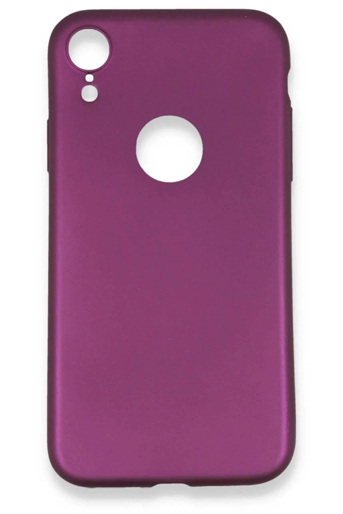 NewFace iPhone XR Kılıf First Silikon - Mürdüm SVLRS