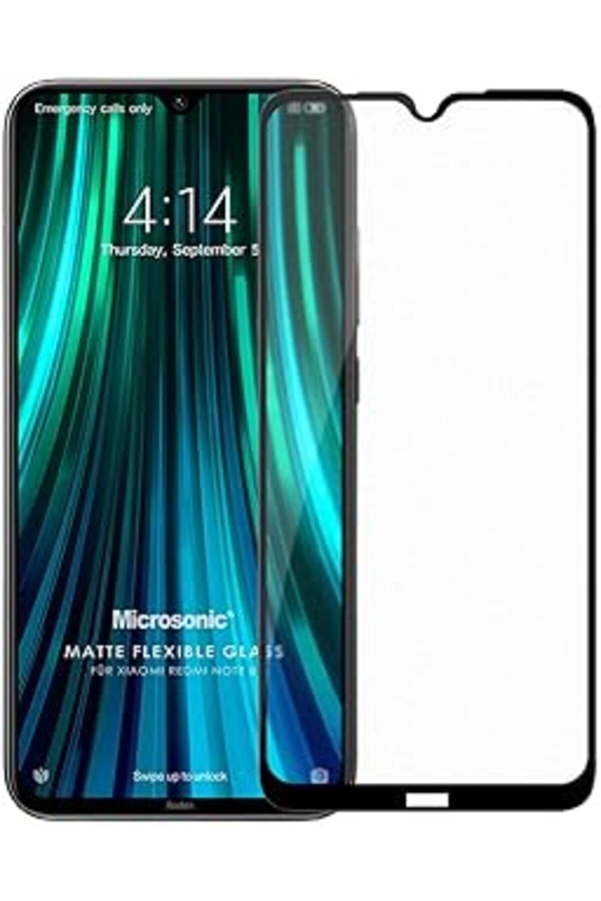 Pazarcan Microsonic Xiaomi Redmi Note 8 Seramik Matte Flexible Ekran Koruyucu Siyah
