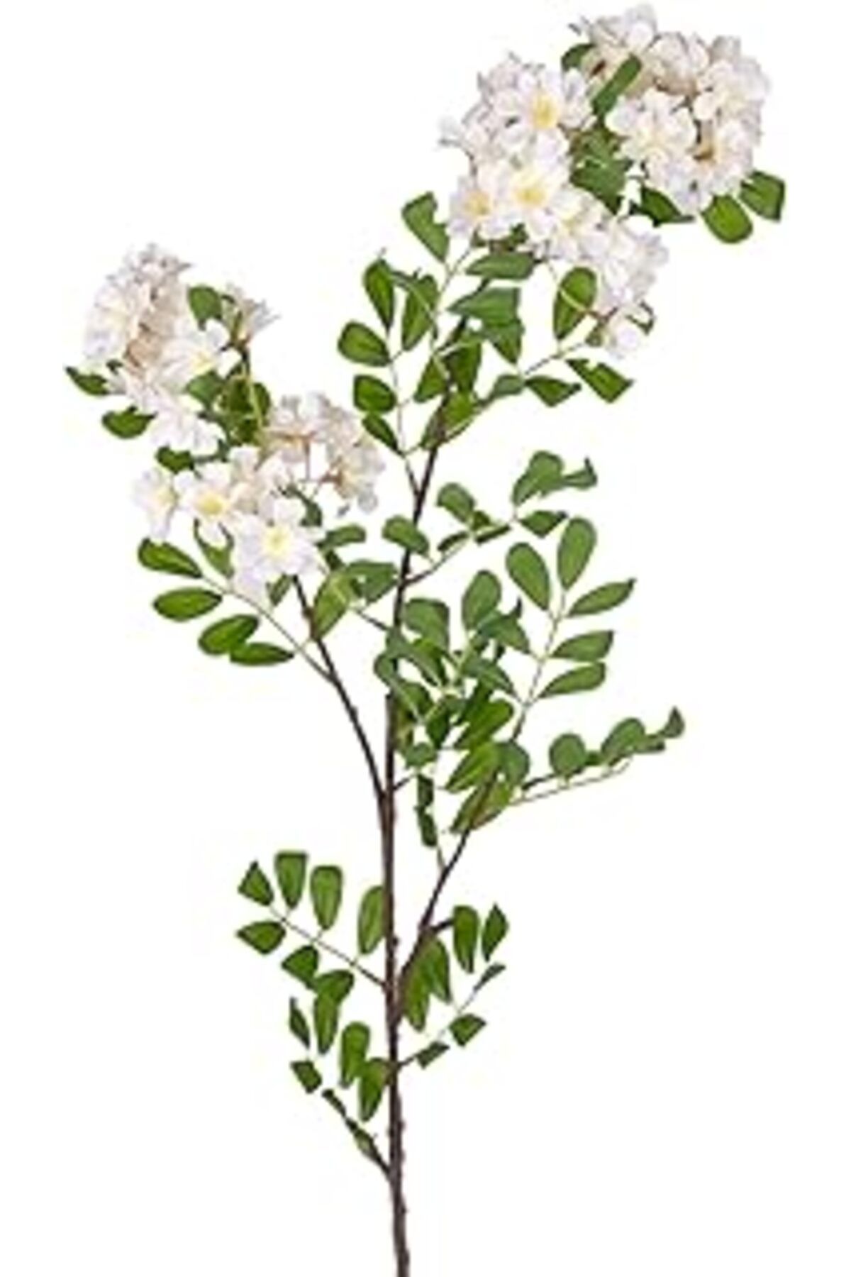 Mu Art Ahşap Herdekora Yapay Çiçek Bahar Dalı Beyaz 80 Cm.