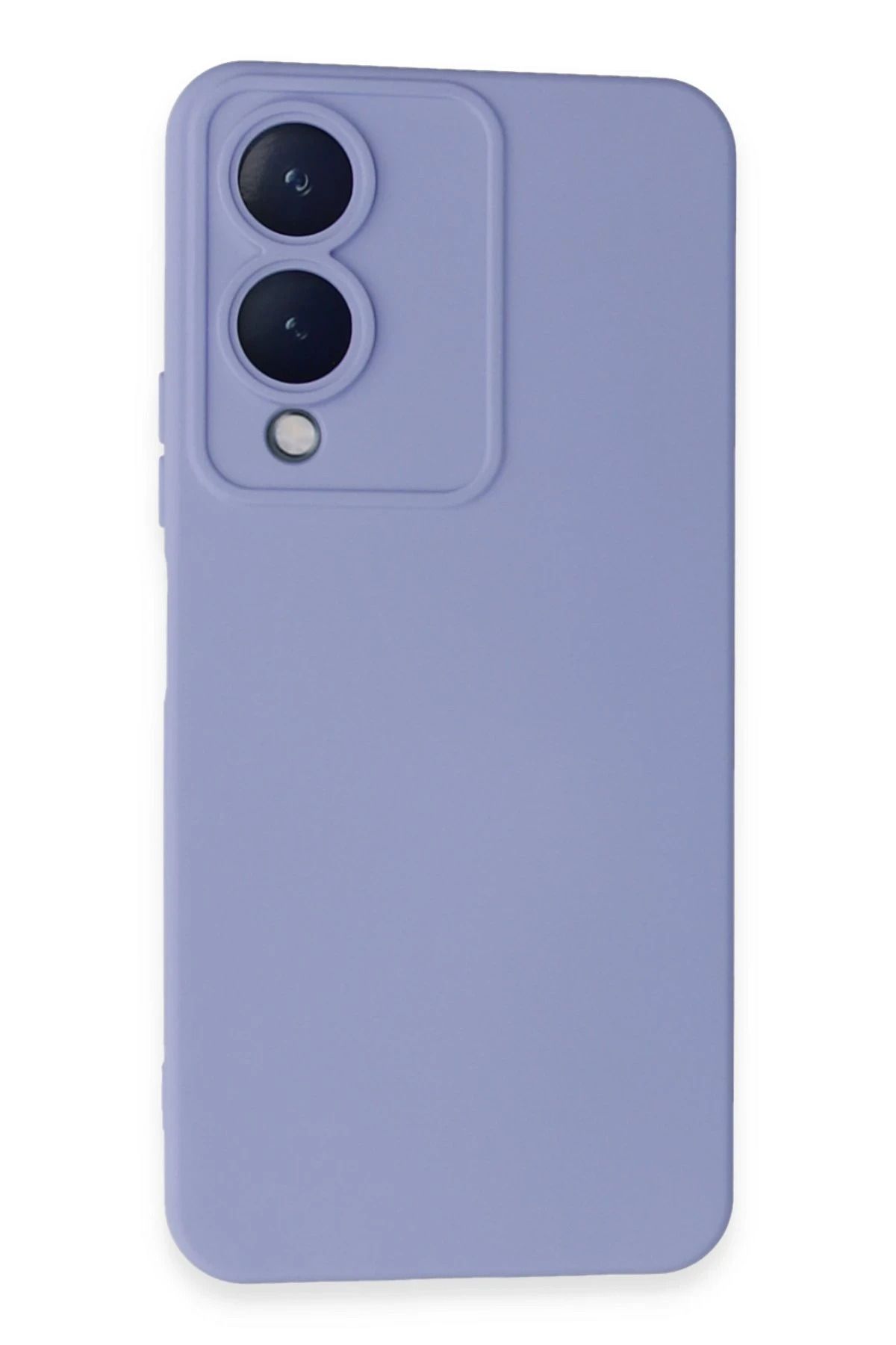 NewFace Vivo Y17S uyumlu Kılıf Nano içi Kadife Silikon - Lila INSLM