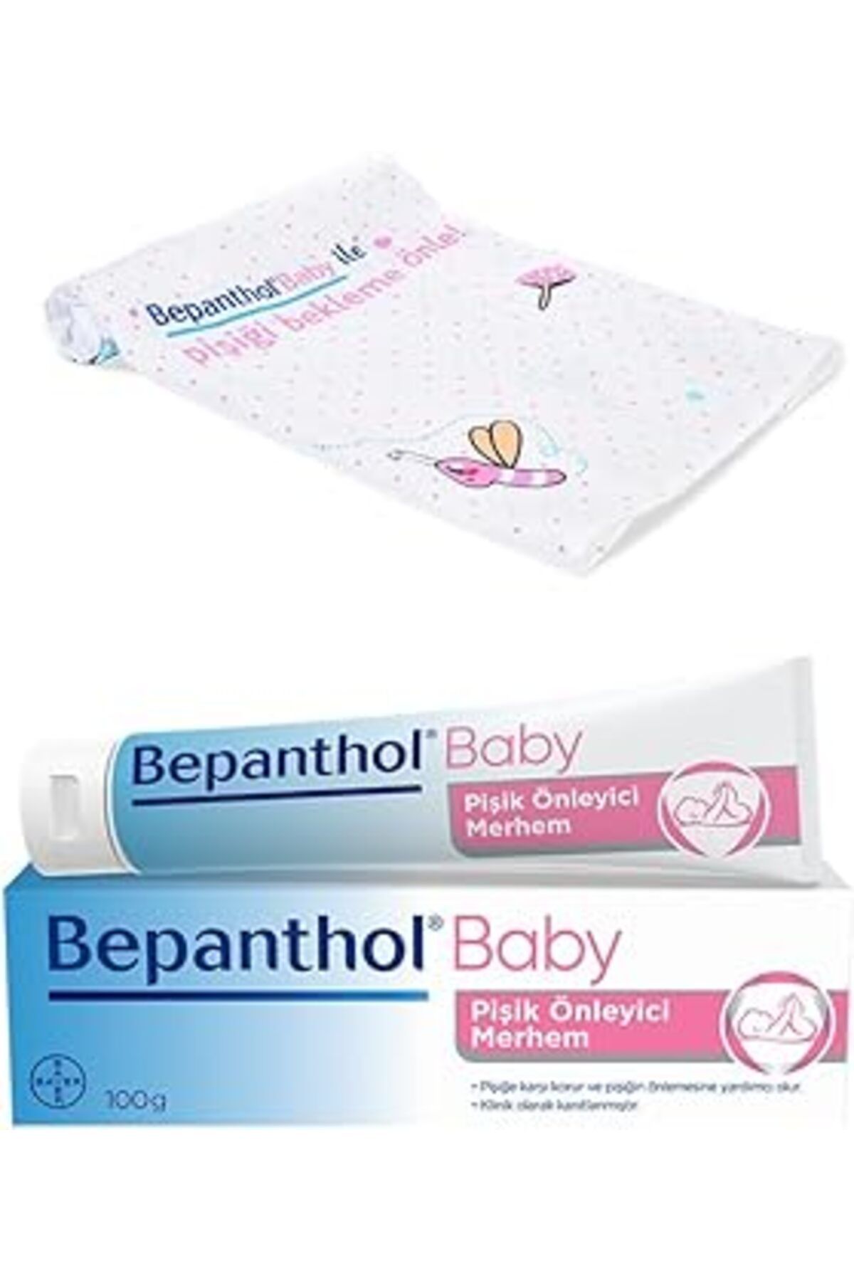 Mu Art Baby Pişik Önleyici Merhem 100Gr + Müslin Bebek Örtüsü