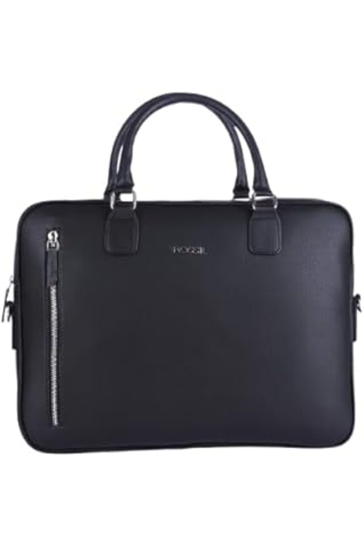 NZM TİCARET Fossil 2036 Vegan Deri Laptop Çantası Evrak Çantası Unisex Şık Tasarım Siyah
