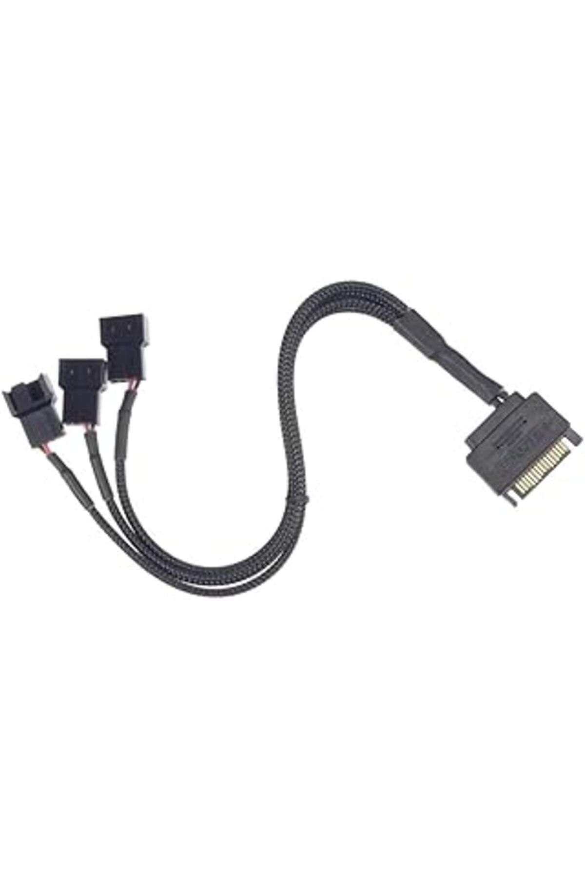 NETWORK ART Primex Plus Px-4597 Psu Sata Power To Fan Çevirici 3 Port Y Pin Pwm Çoklayıcı Splitter Fan Kablosu