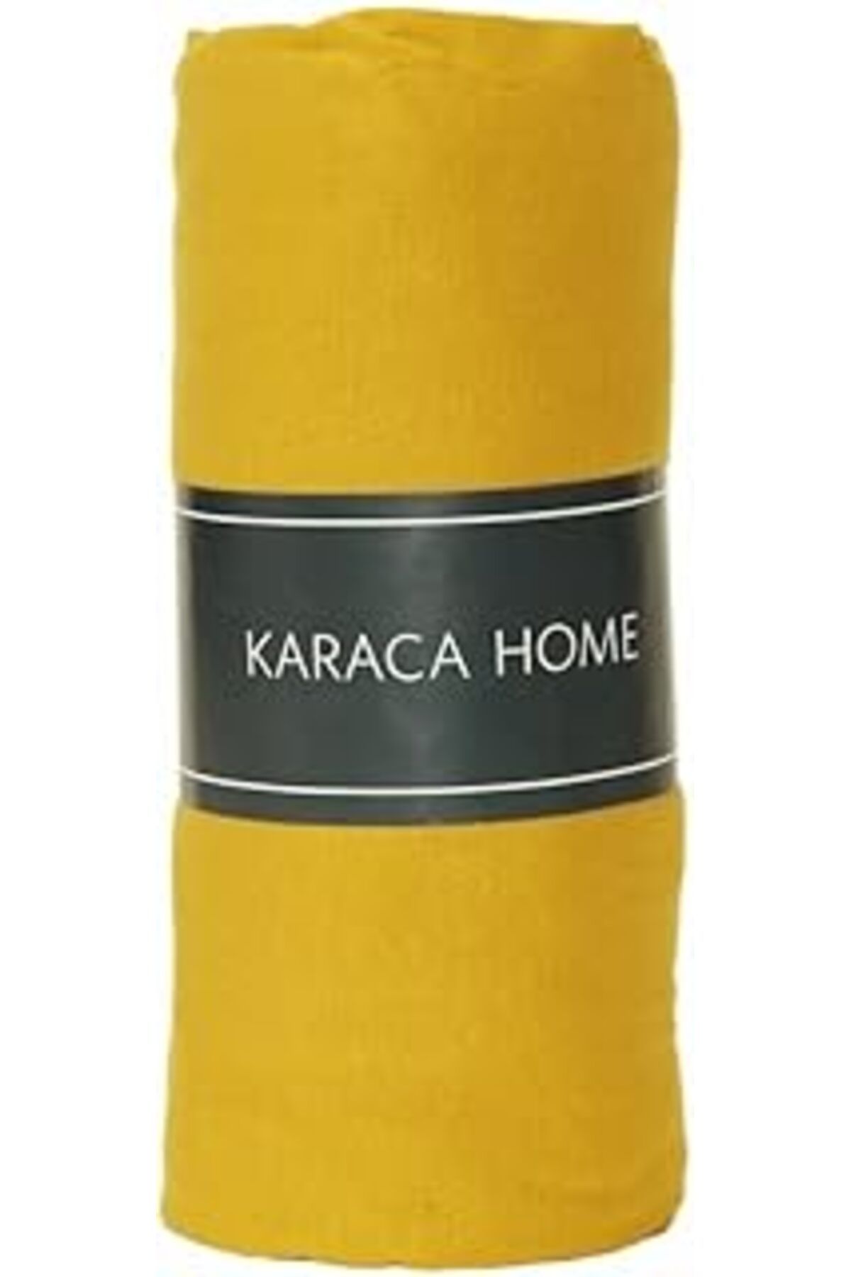 Karachil Karaca Penye Fitted Çarşaf Çift Kişilik Hardal 160X200+30