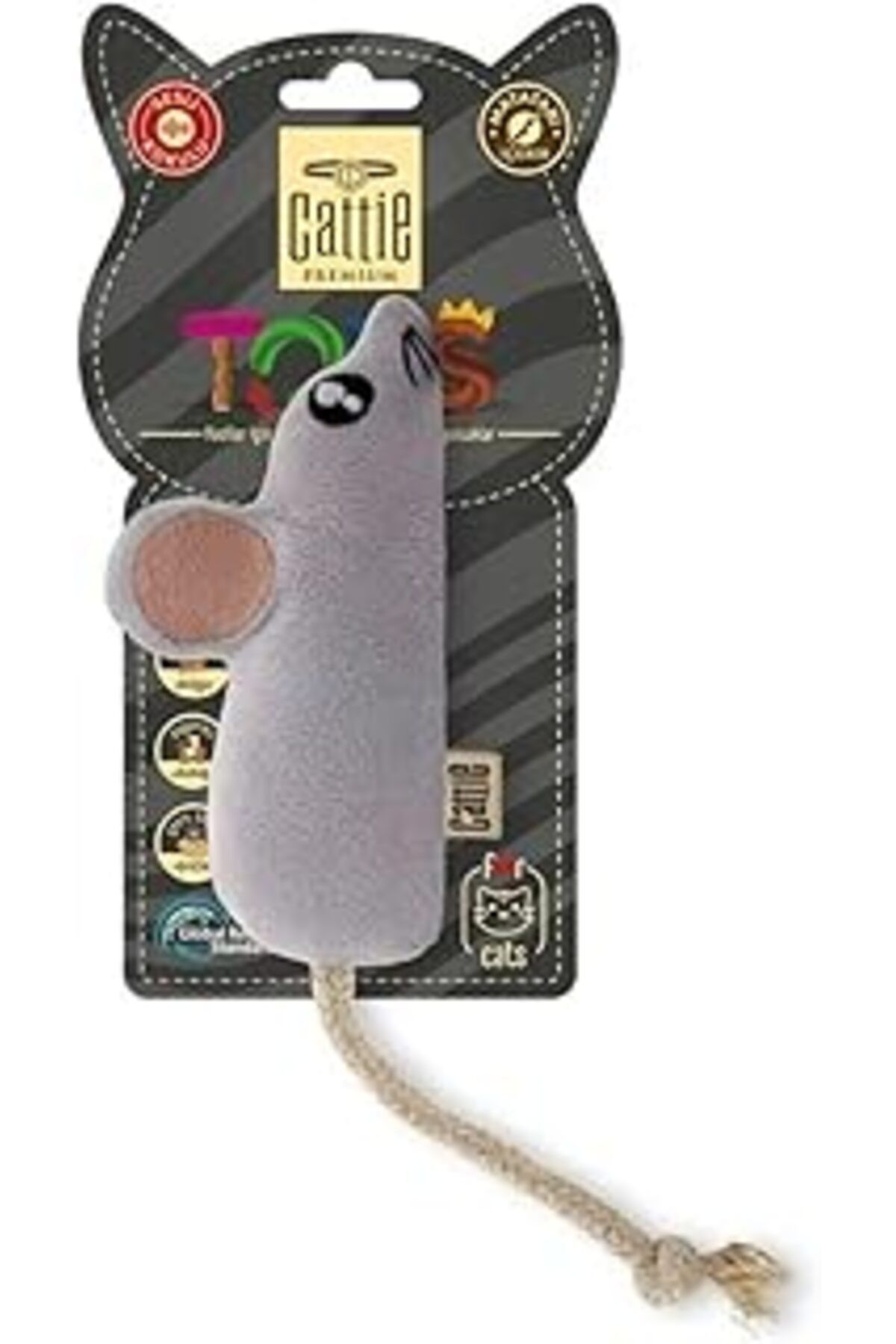 robotrend Cattie Matatabi İçerikli Oyuncağı Peluş Fare 11 Cm