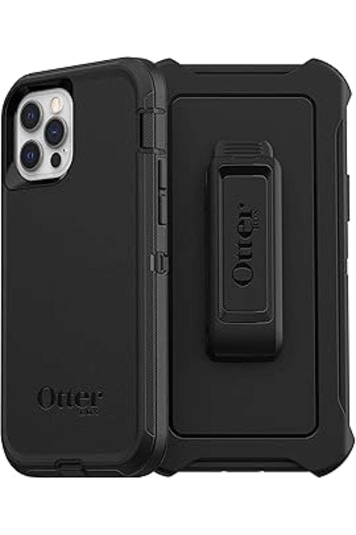 Mu Art Ahşap Otterbox Iphone 12/Iphone 12 Pro Defender Kılıf, Darbeye Dayanıklı, Düşmeye Dayanıklı, Ultra Sağlam
