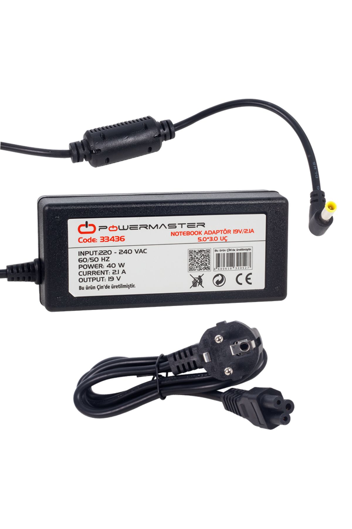 robotrend Pm-33436 19 Volt - 2.1 Amper 5.0*3.0 Mm Uçlu Adaptör (Samsung Notebook)