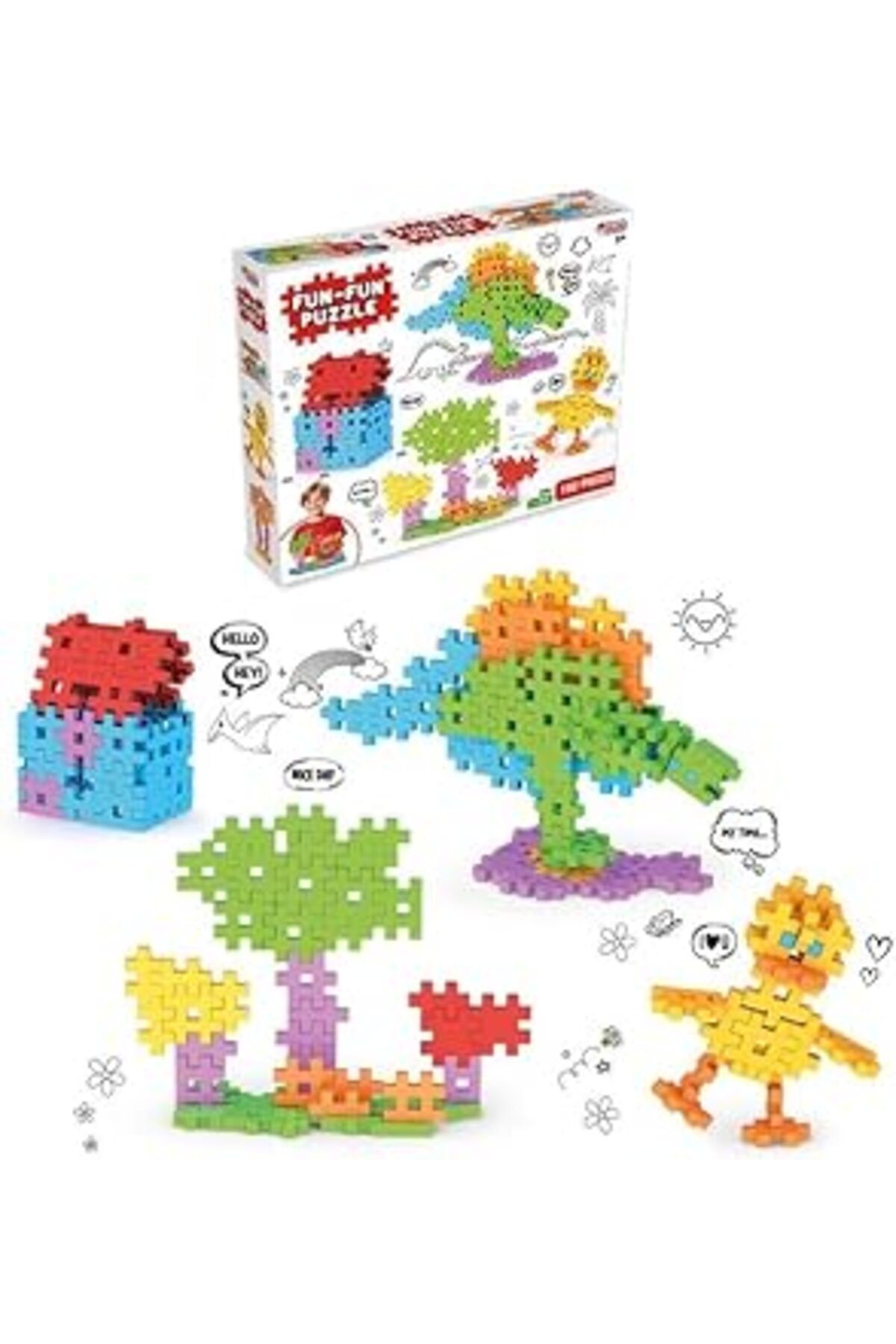 Mu Art Ahşap Dede Fun Fun Puzzle 192 Parça